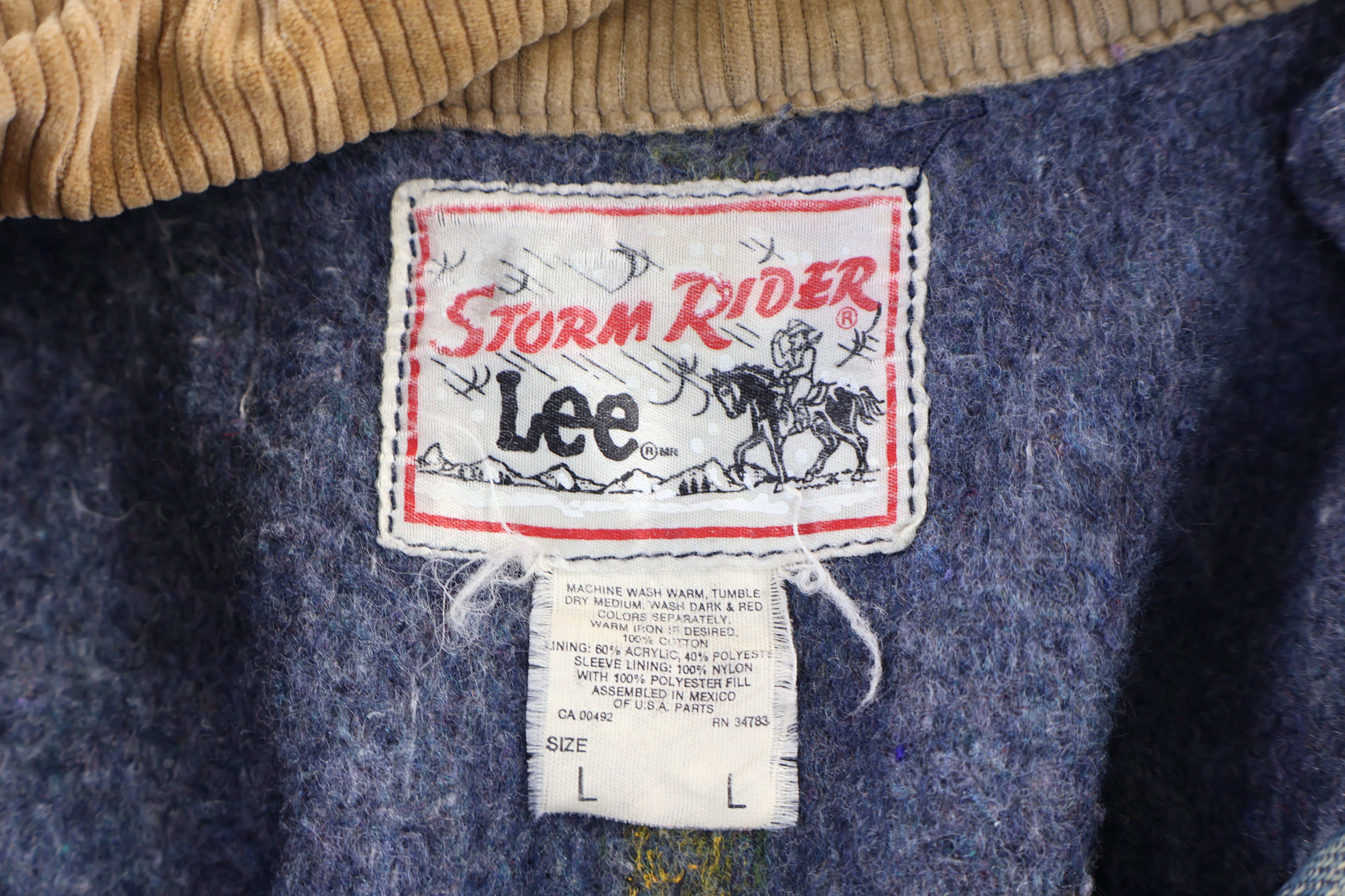 80's Lee Storm Rider Dark Wash Denim Jacket