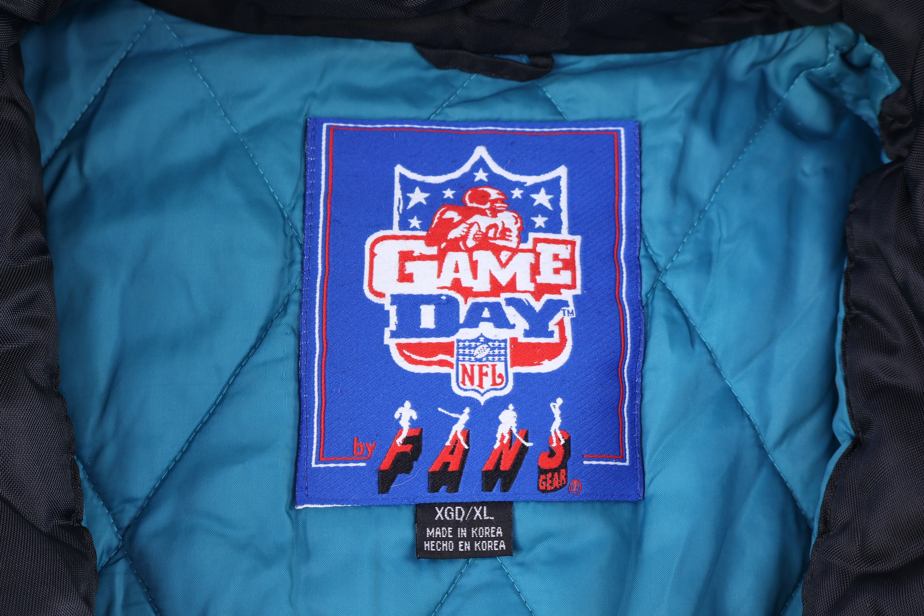 90's Jacksonville Jaguars Football Full Zip Puffer Jacket