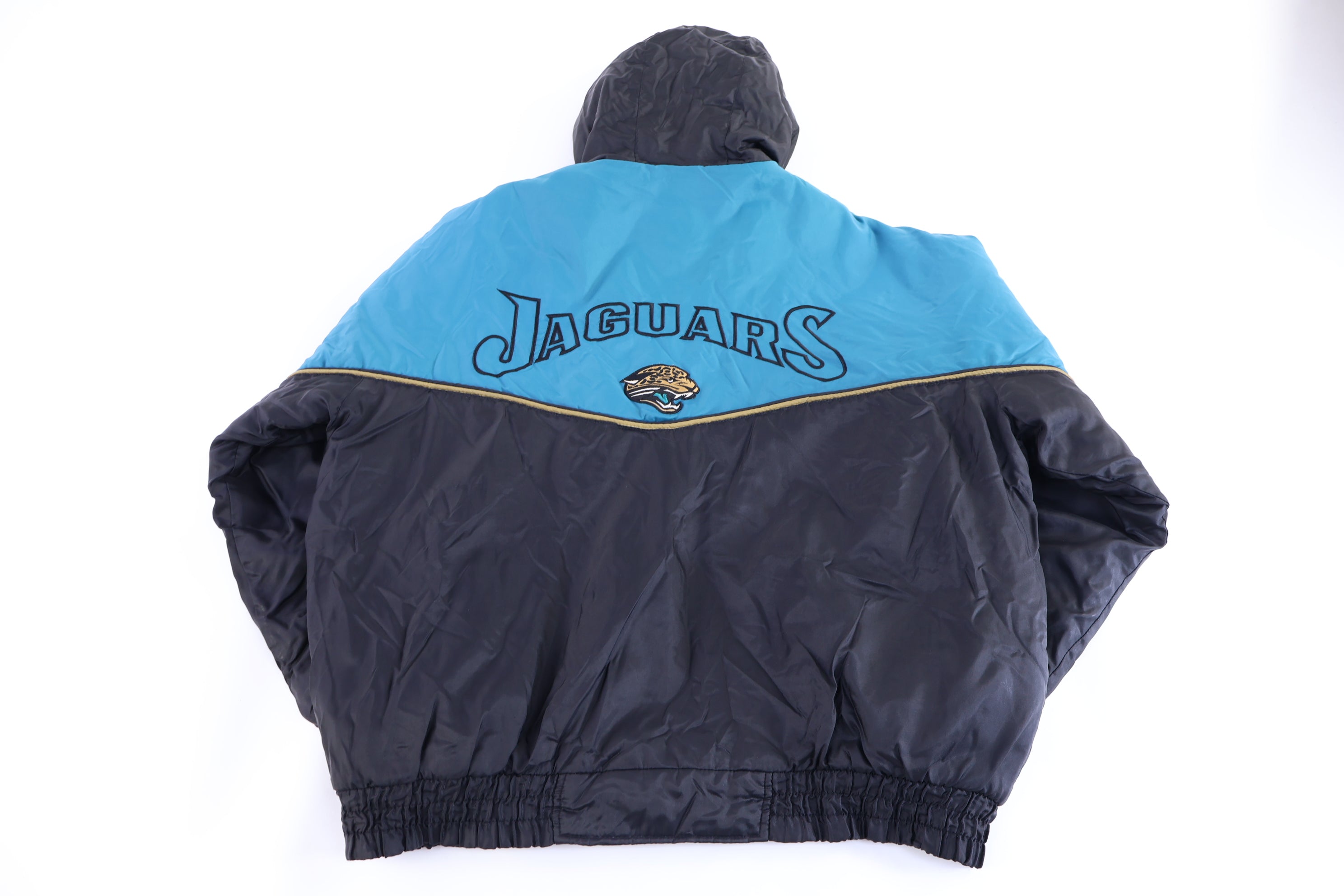 90's Jacksonville Jaguars Football Full Zip Puffer Jacket