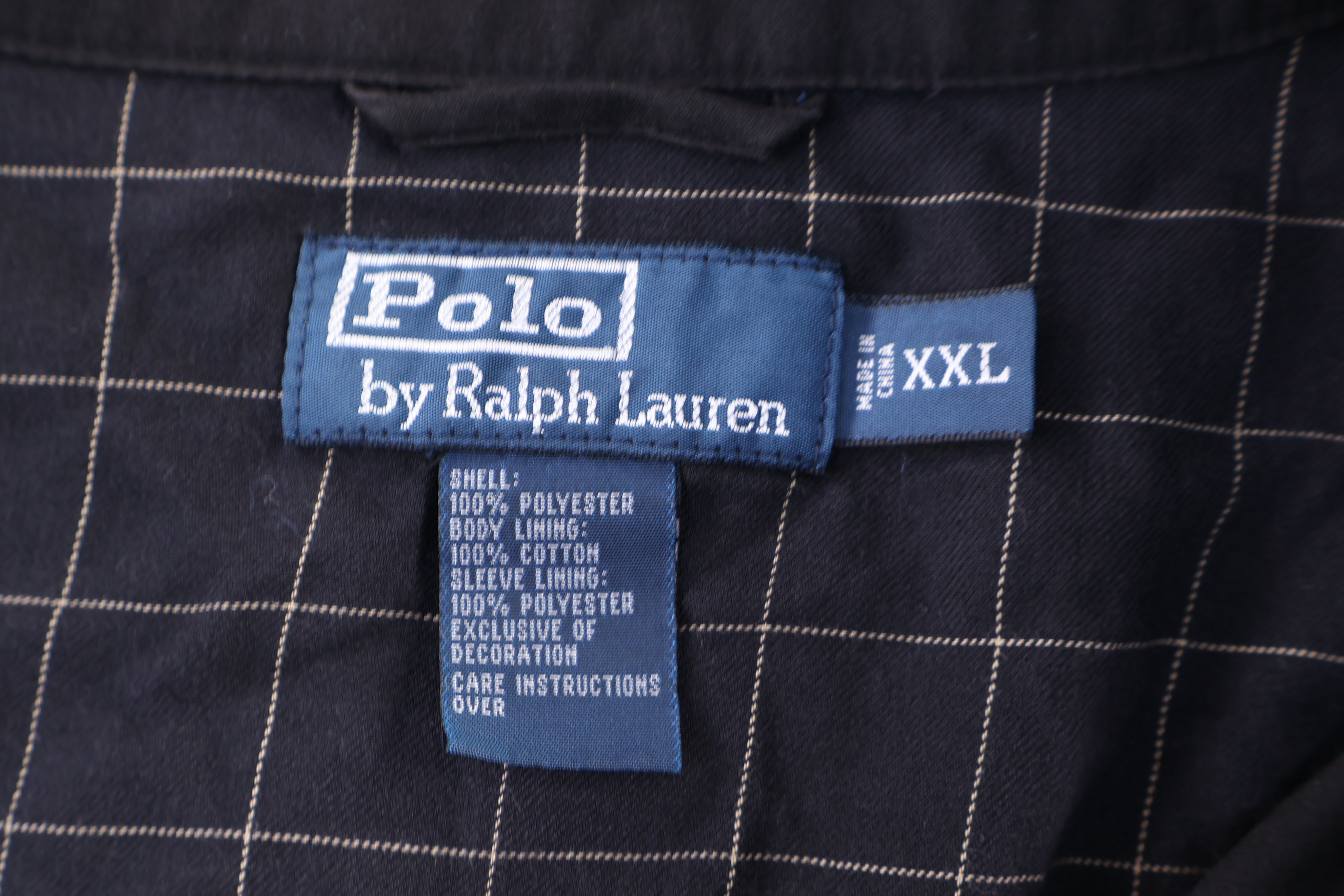 Polo by Ralph Lauren Embroidered Logo Black Full Zip Jacket