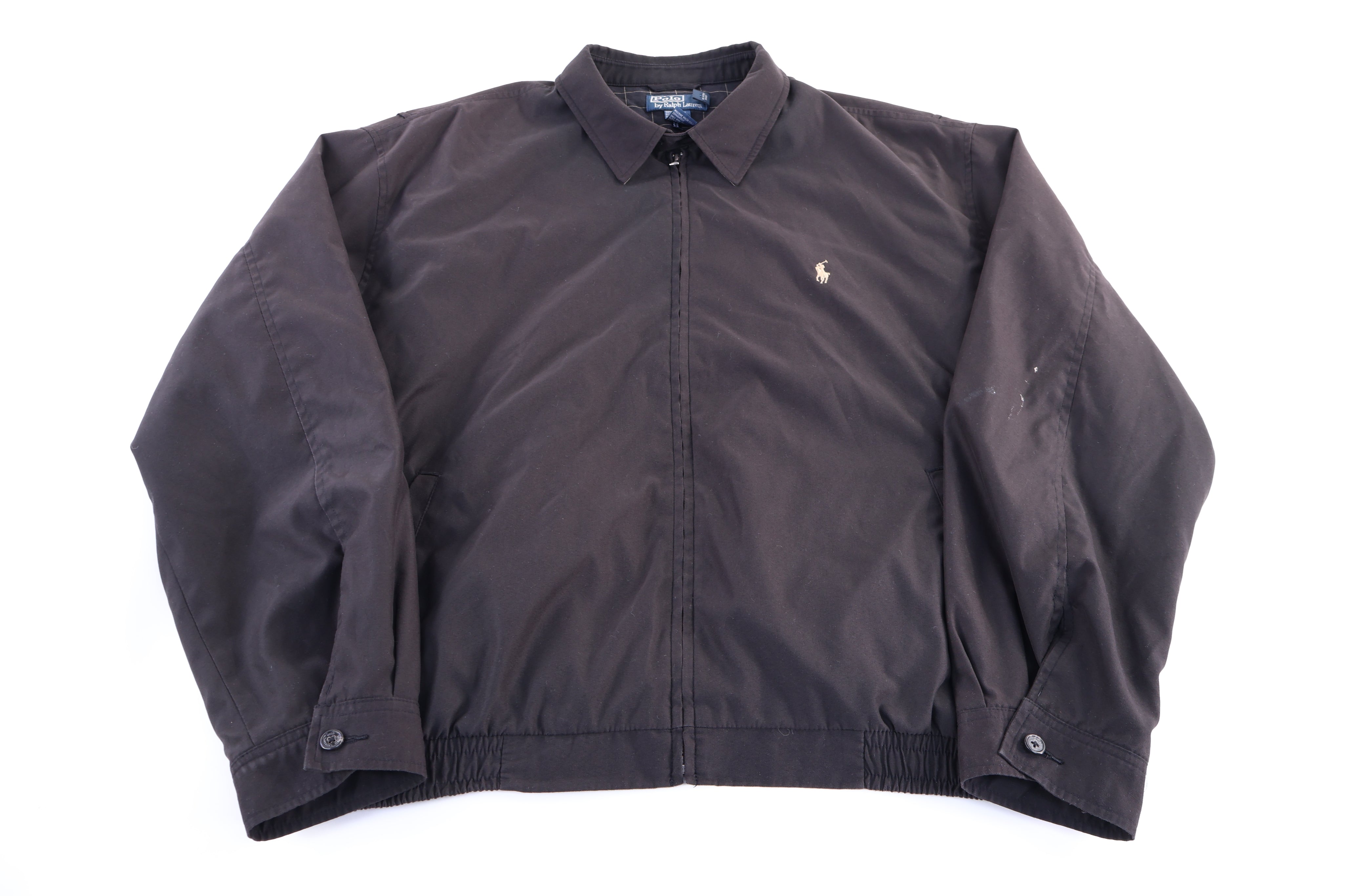 Polo by Ralph Lauren Embroidered Logo Black Full Zip Jacket