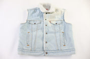 80's Levi's Sherpa Lined Denim Vest