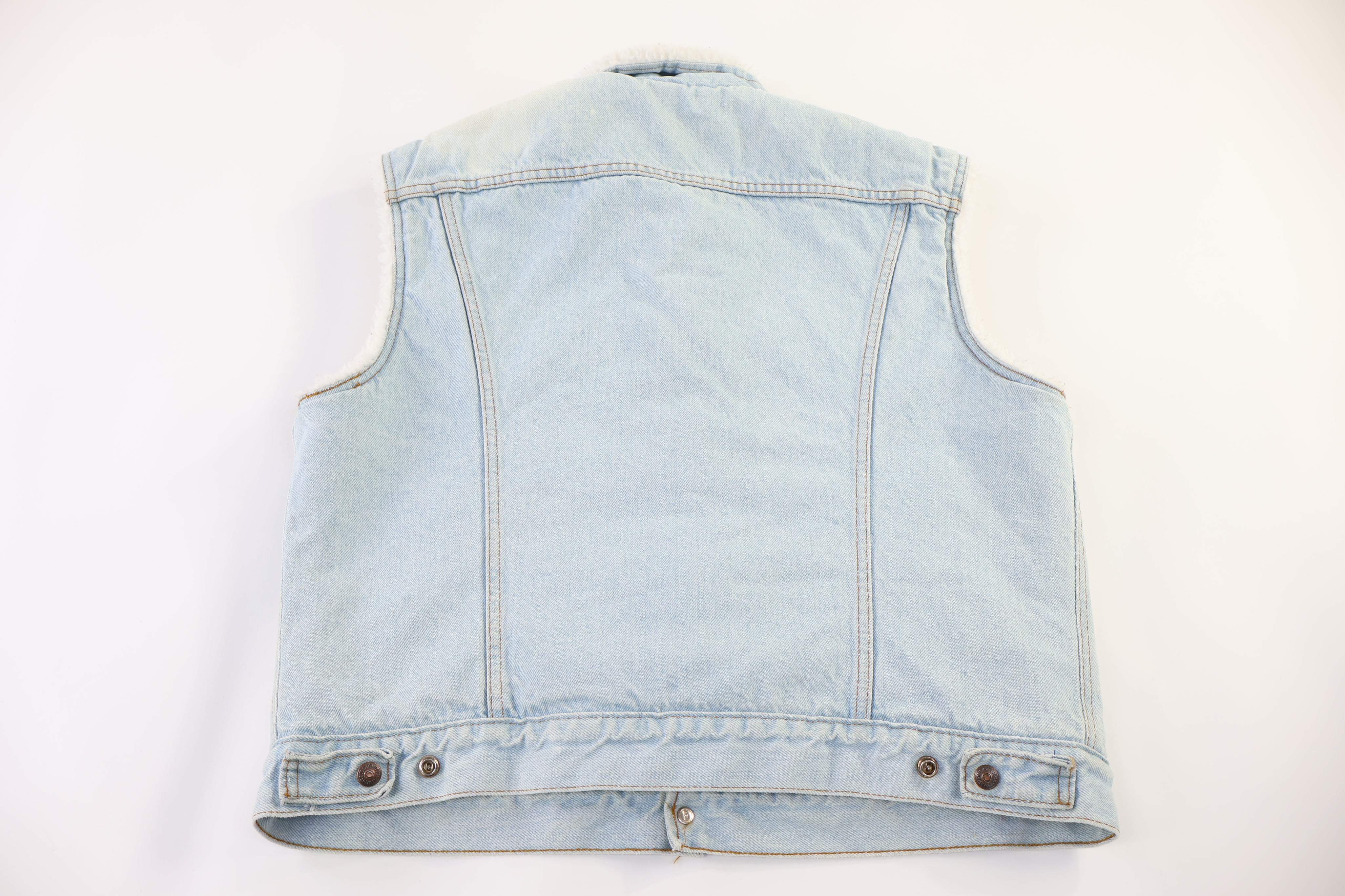 80's Levi's Sherpa Lined Denim Vest