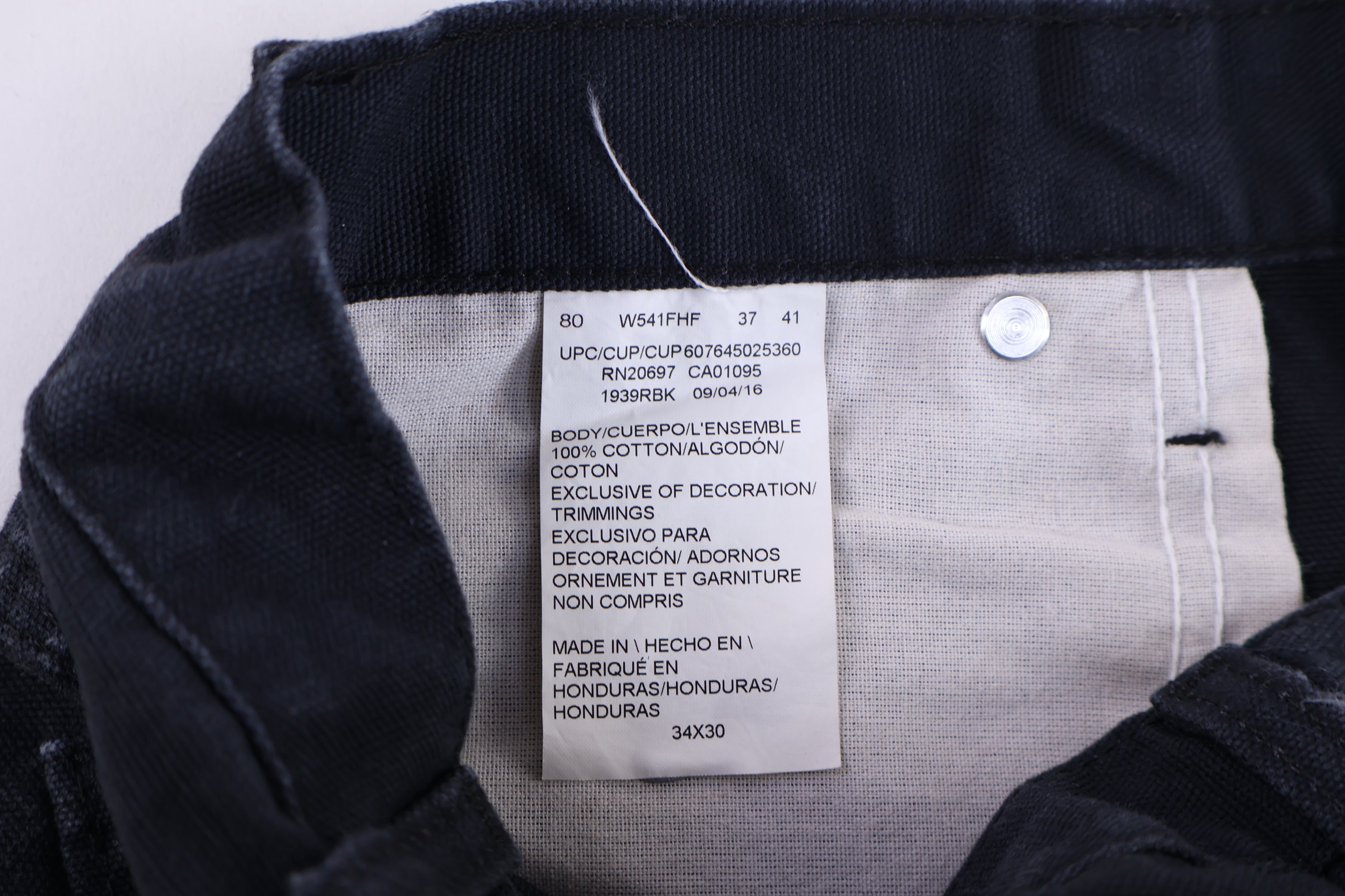Dickies Logo Patch Black Workwear Pants