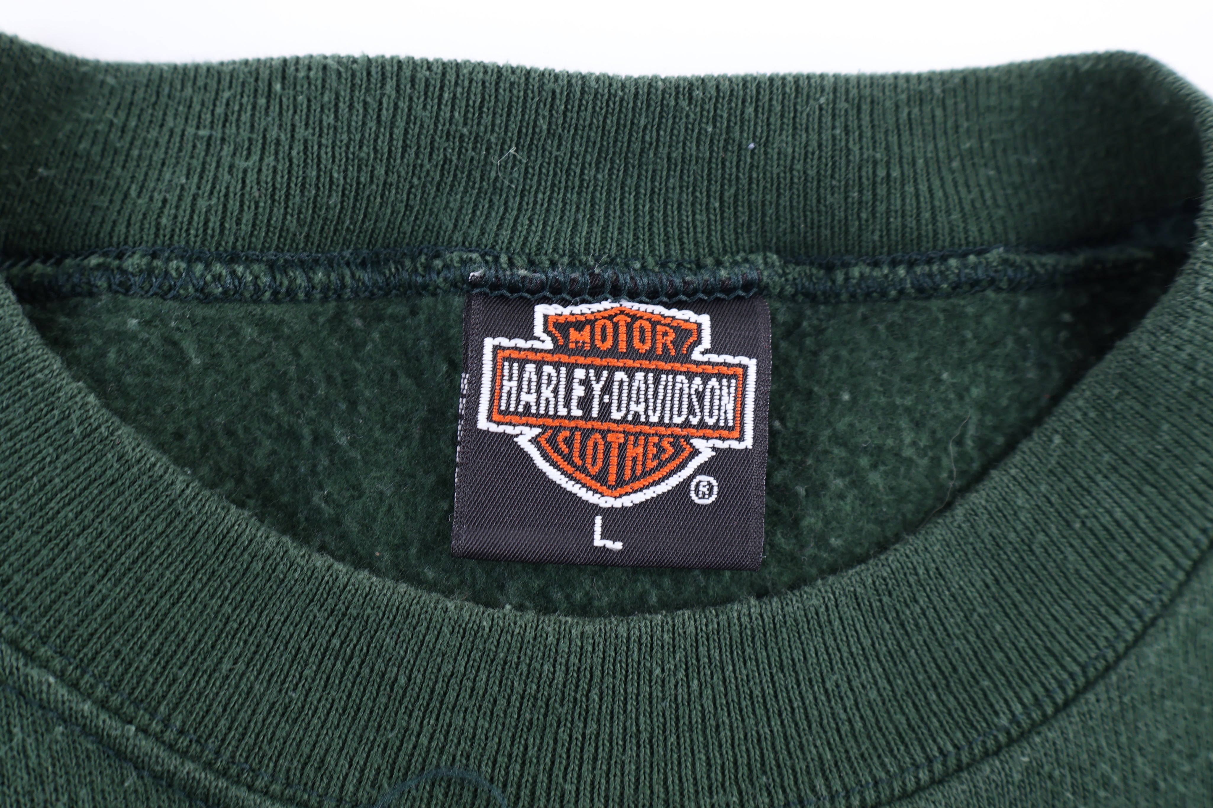 90's Harley Davidson Motorcycles Embroidered Sweatshirt