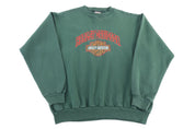90's Harley Davidson Motorcycles Embroidered Sweatshirt