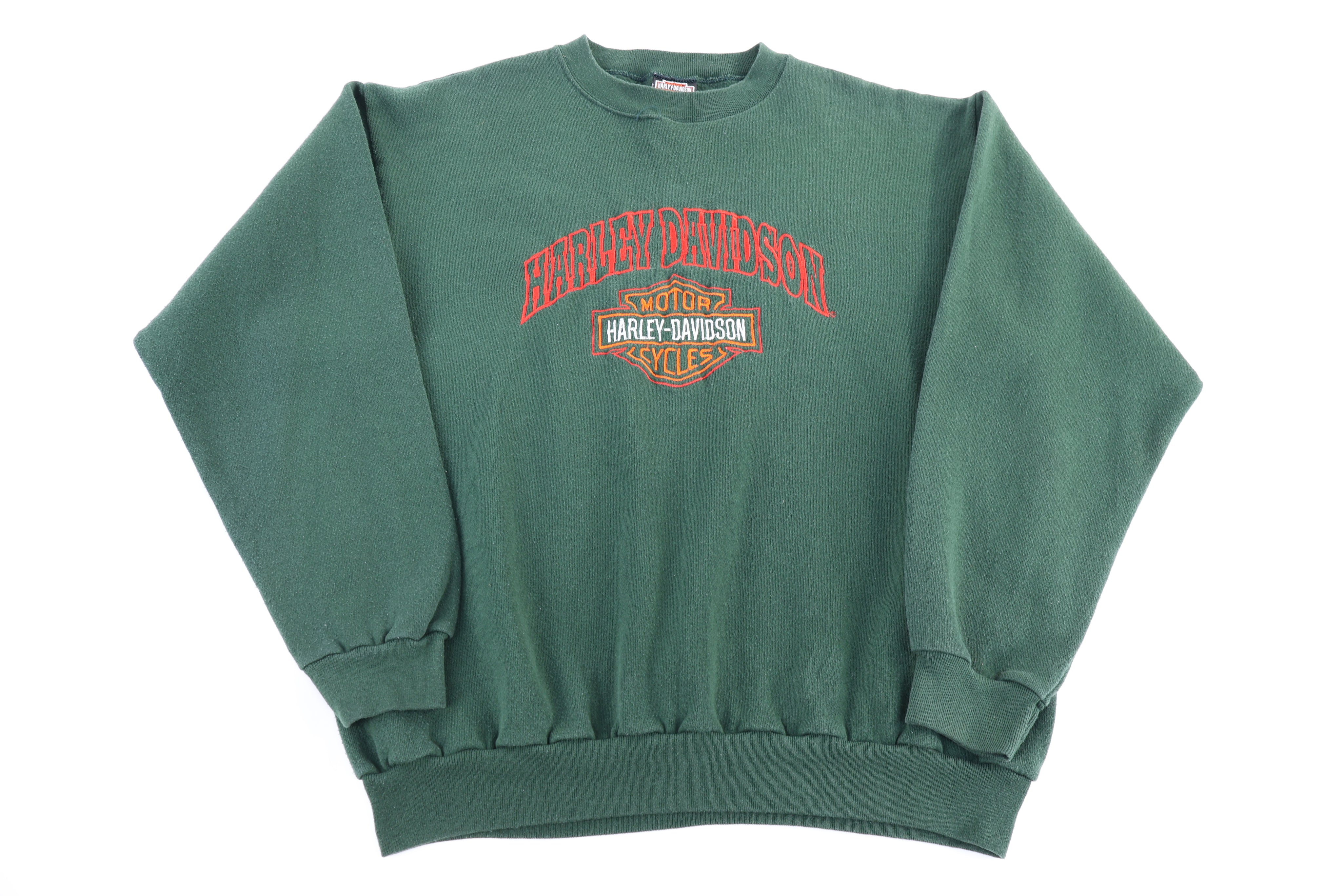 90's Harley Davidson Motorcycles Embroidered Sweatshirt