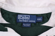 Polo by Ralph Lauren Embroidered Logo Green & White LS Button Up