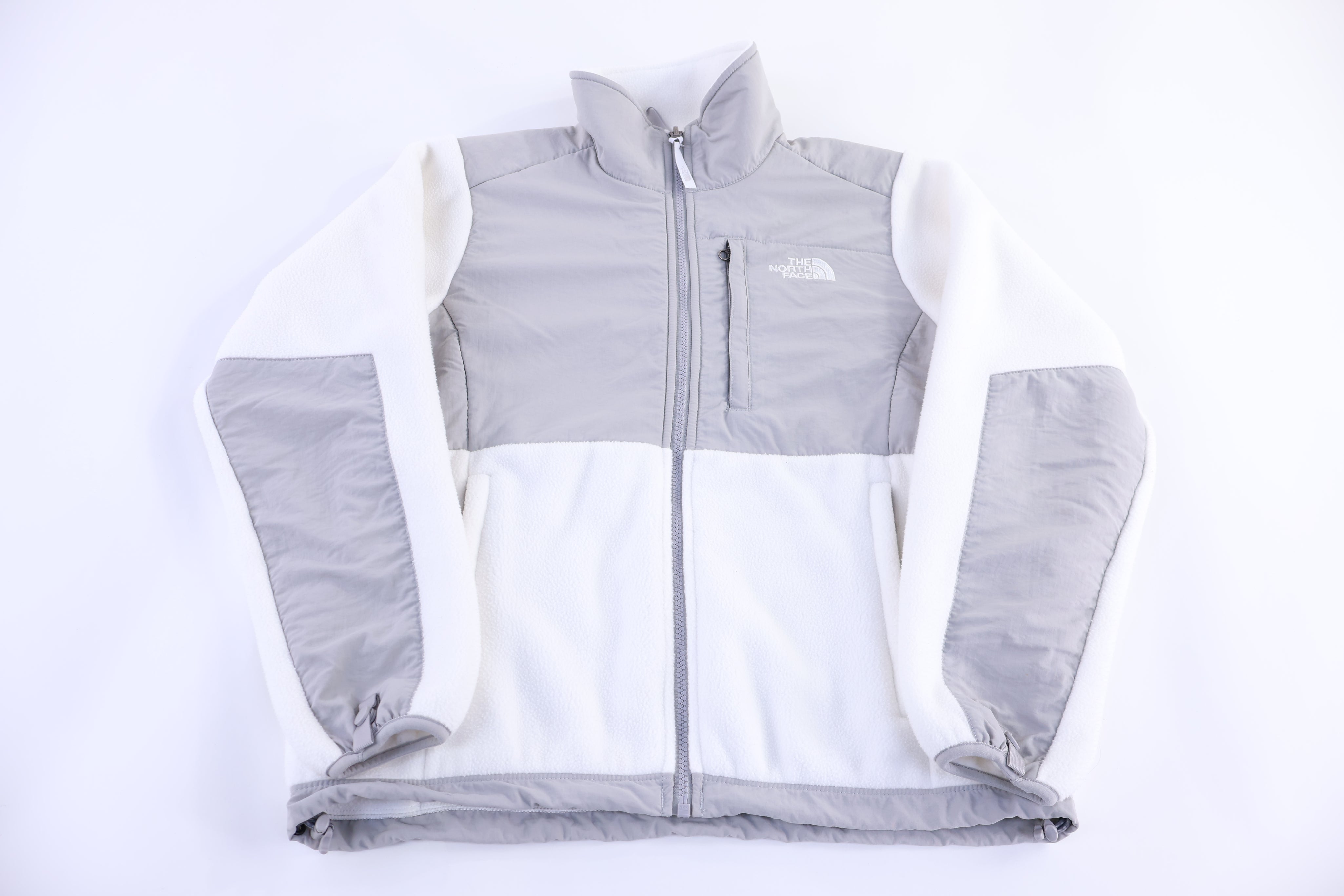 Women's The North Face Embroidered Logo Grey & White Jacket