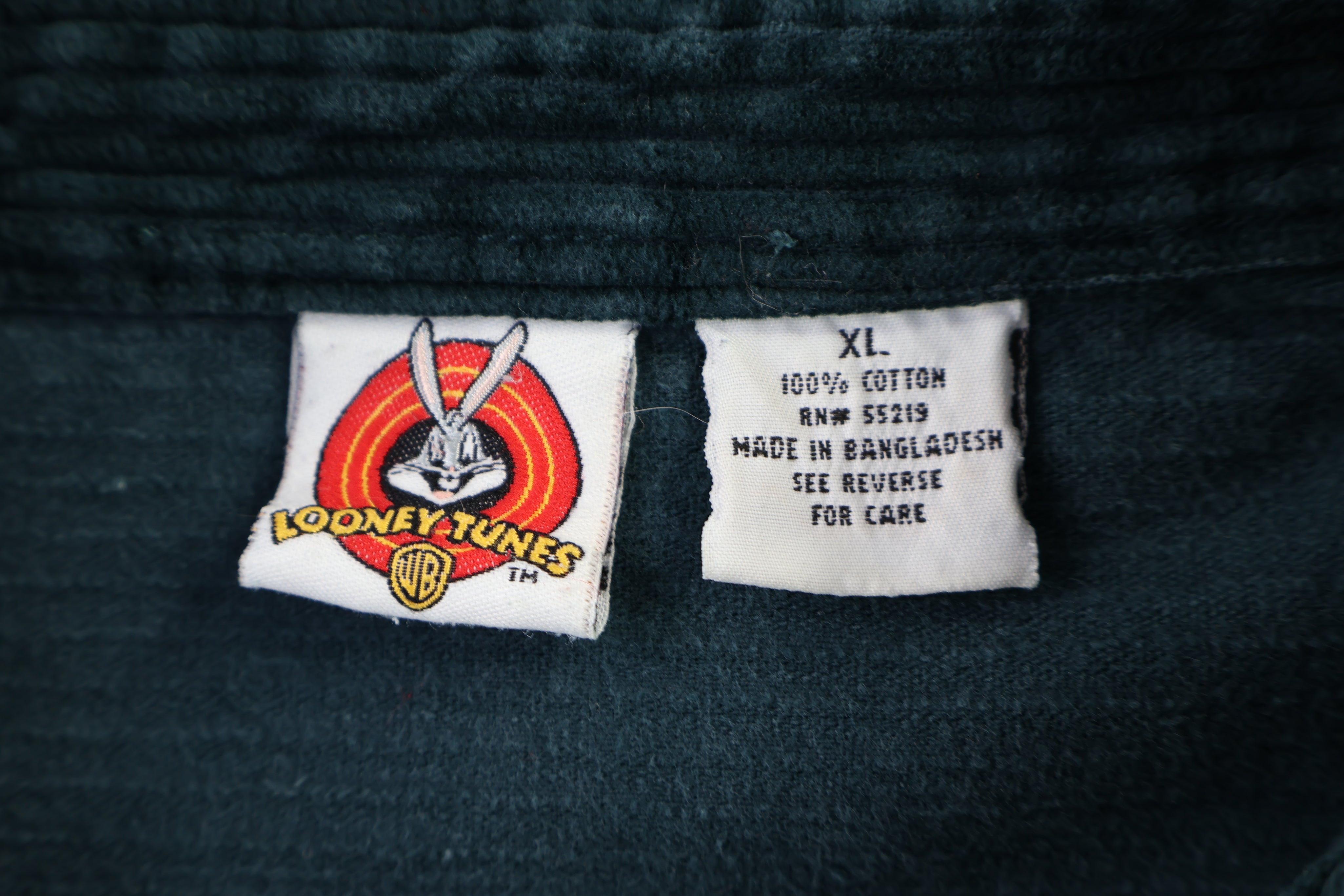 Looney Tunes Green Corduroy LS Button Down