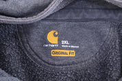 Carhartt Logo Patch Grey Pullover Hoodie