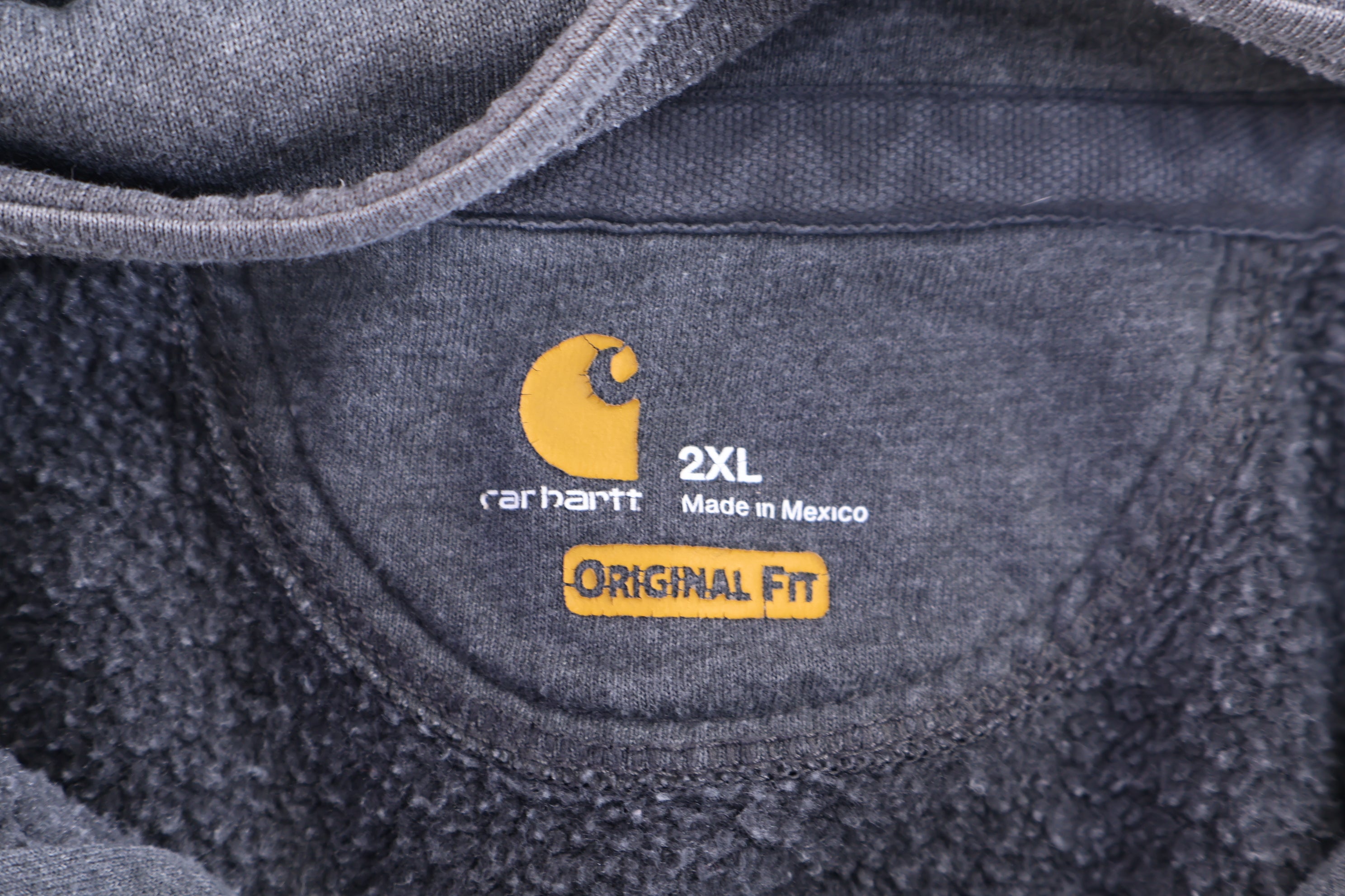 Carhartt Logo Patch Grey Pullover Hoodie