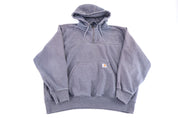 Carhartt Logo Patch Grey Pullover Hoodie