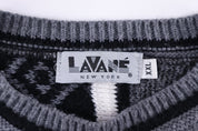 90's Lavane New York Black & White Knit Sweater