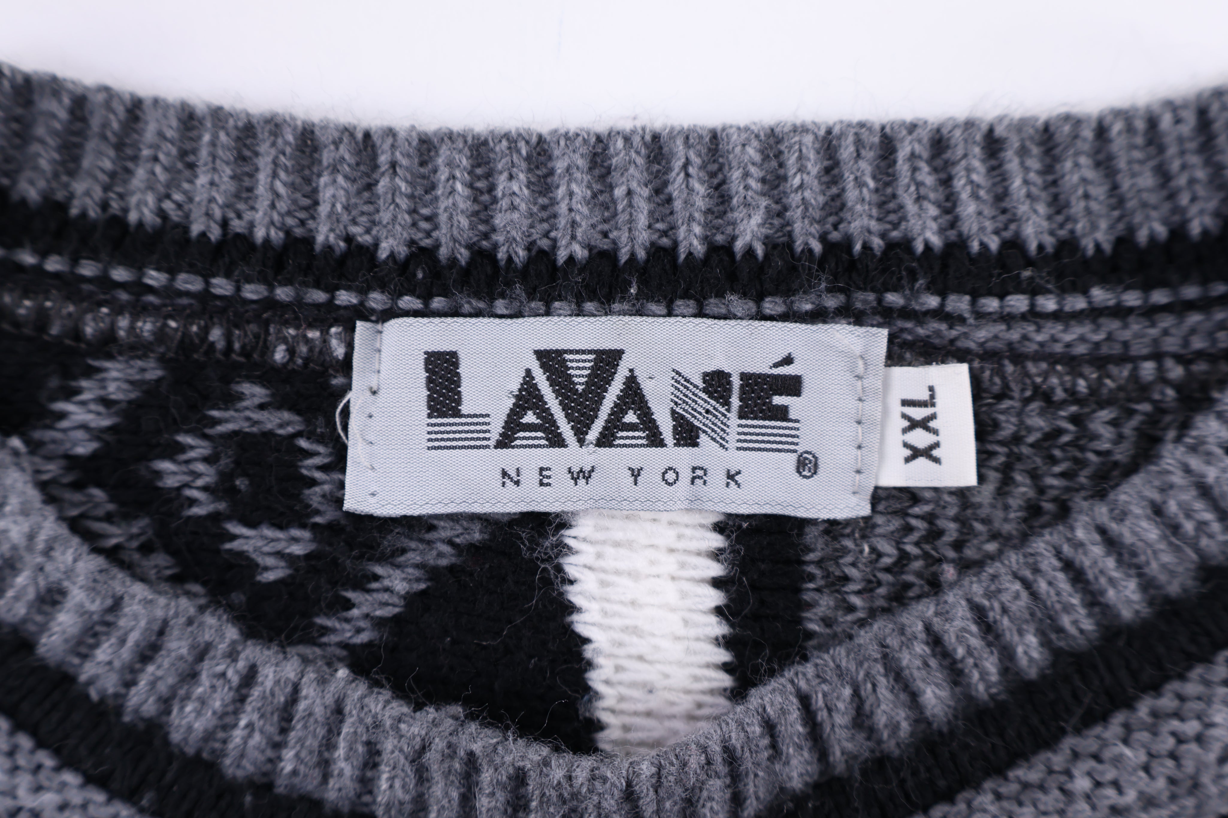 90's Lavane New York Black & White Knit Sweater