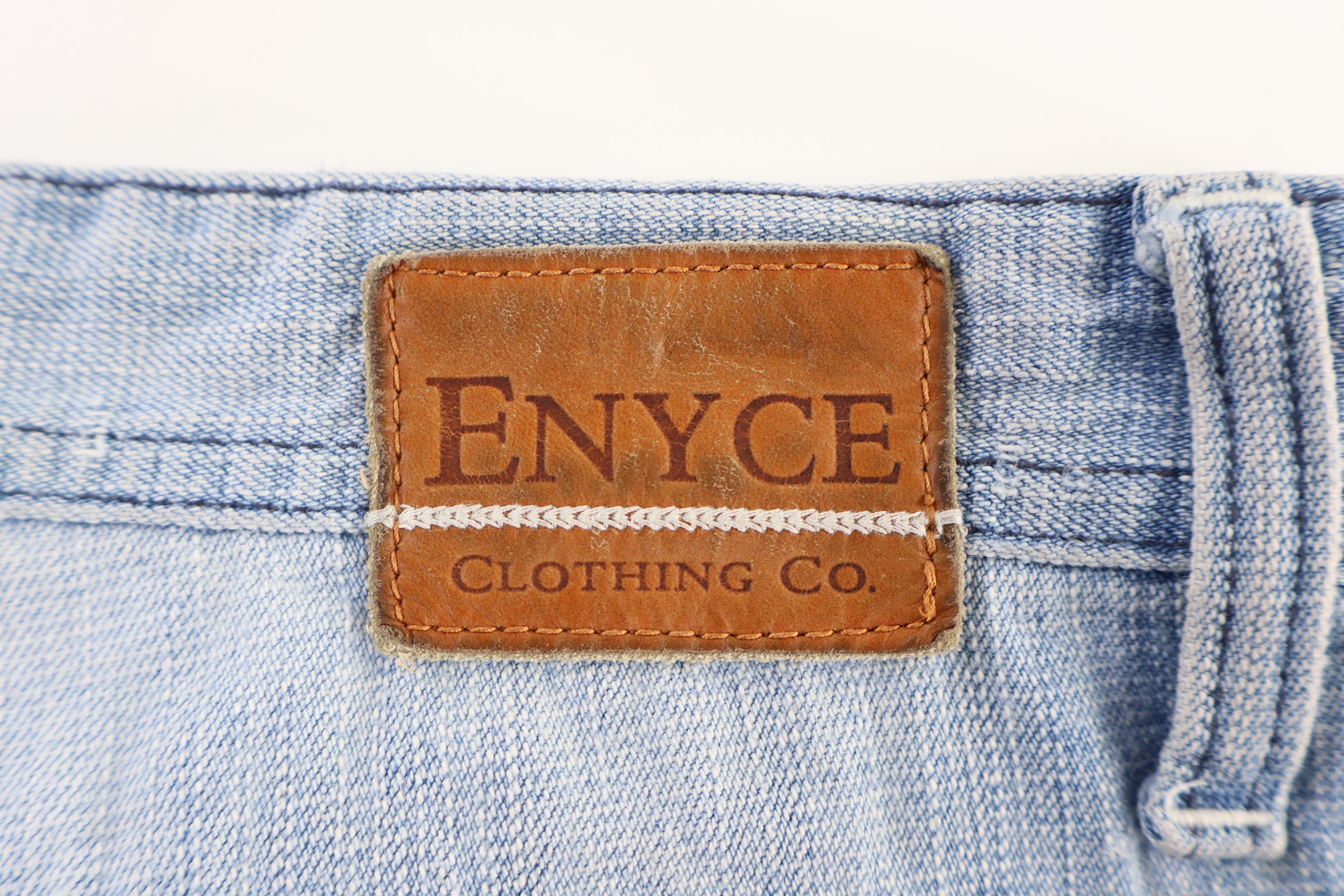Enyce Light Wash Denim Shorts