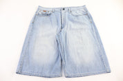 Enyce Light Wash Denim Shorts