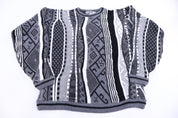 90's Lavane New York Black & White Knit Sweater