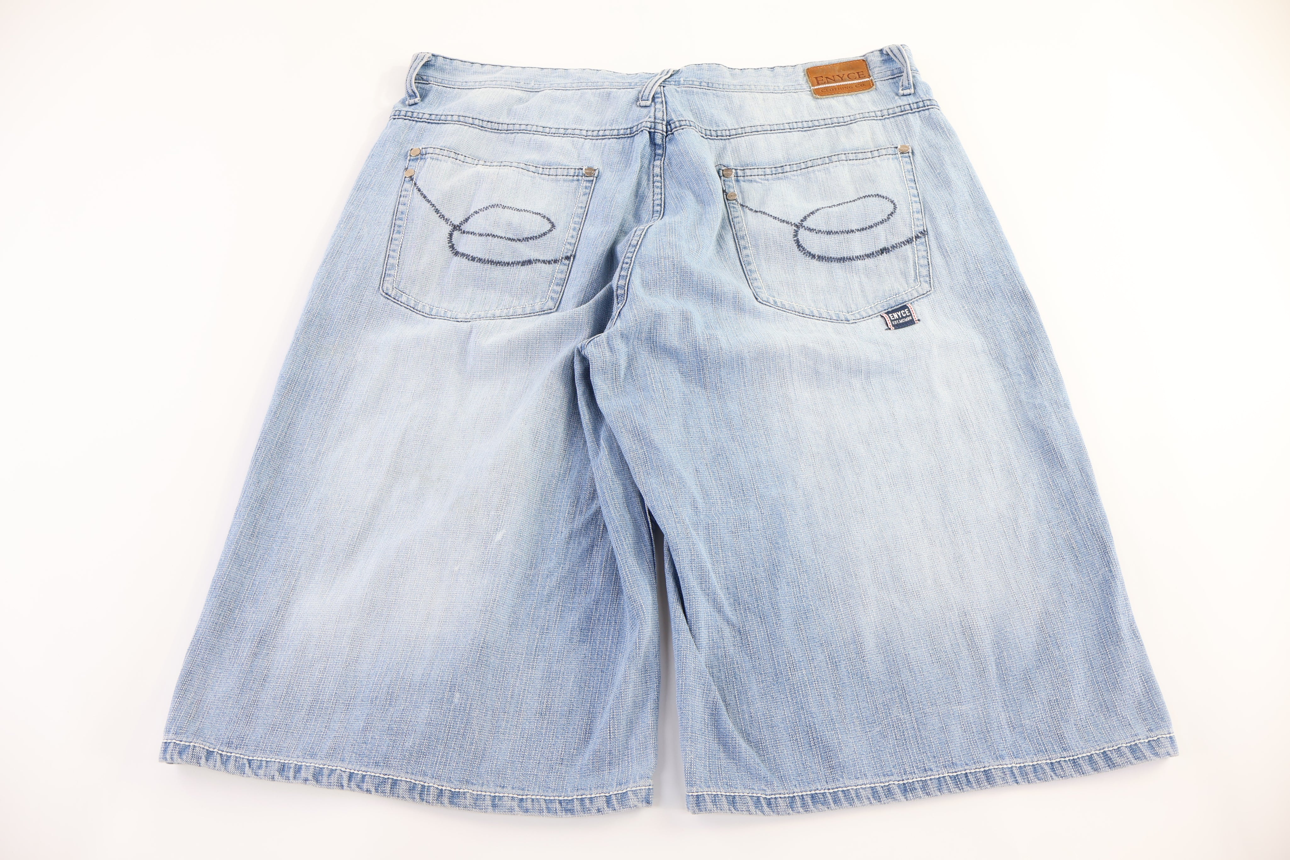 Enyce Light Wash Denim Shorts