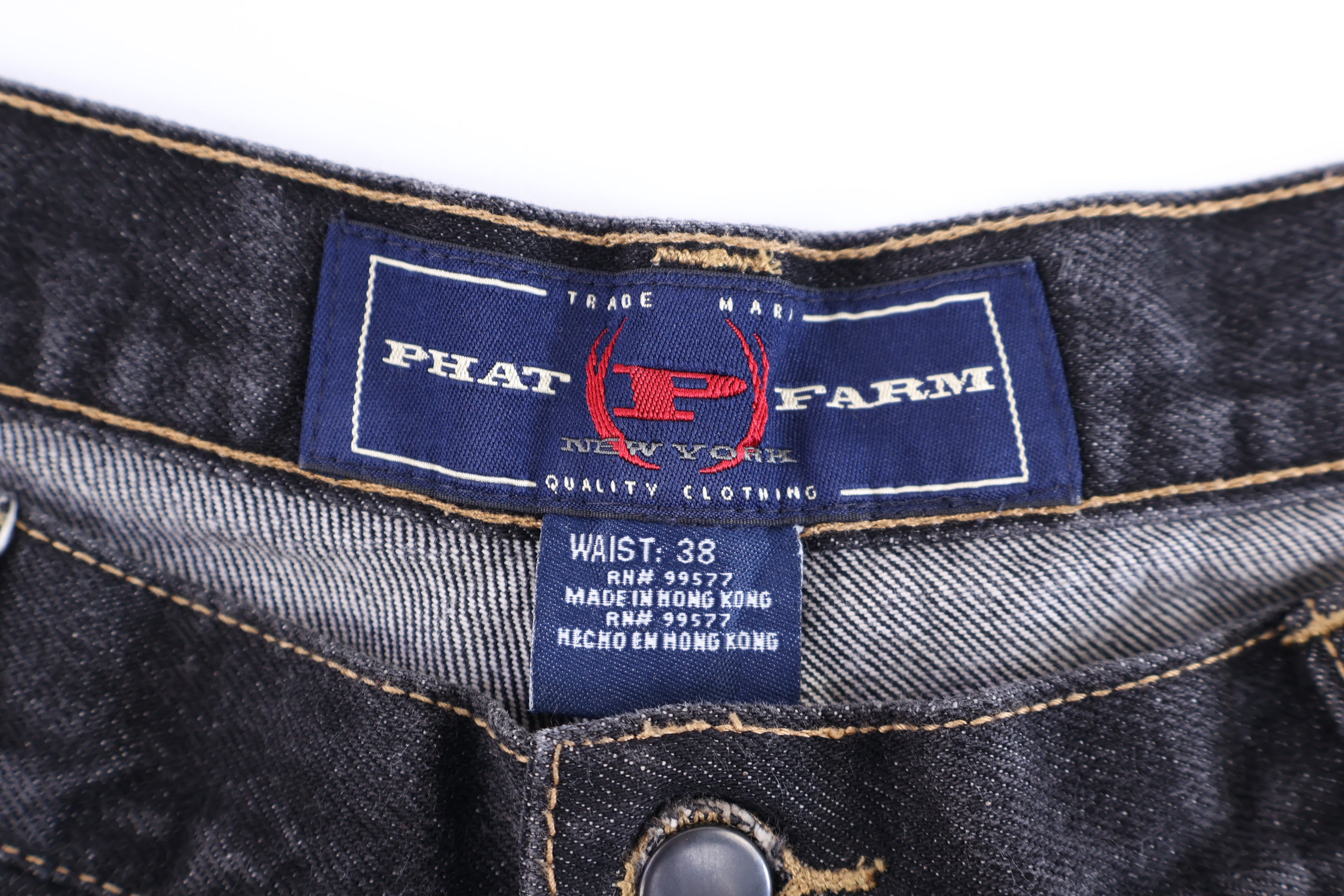Y2K Phat Farm Dark Wash Denim Shorts