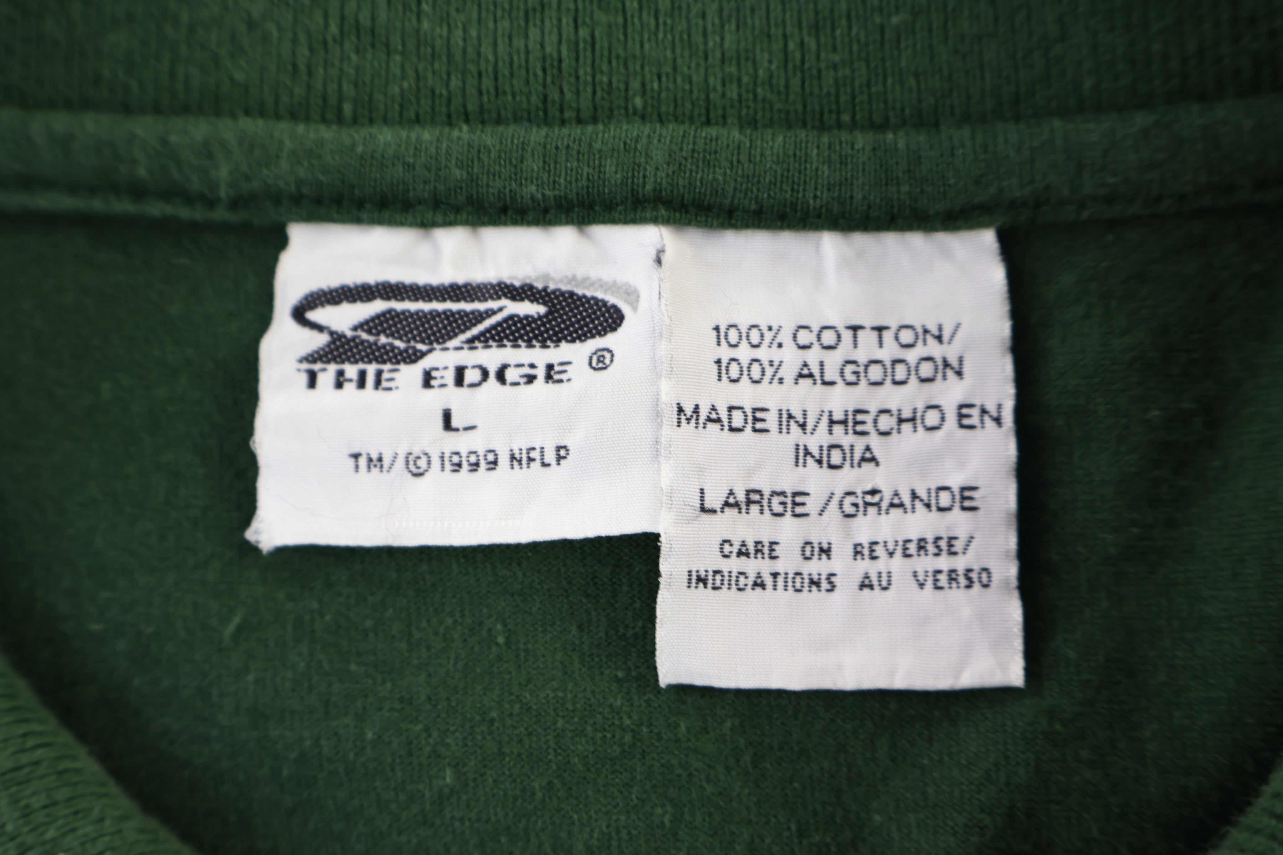 Vintage Green Bay Packers Yellow & Green LS Button Up