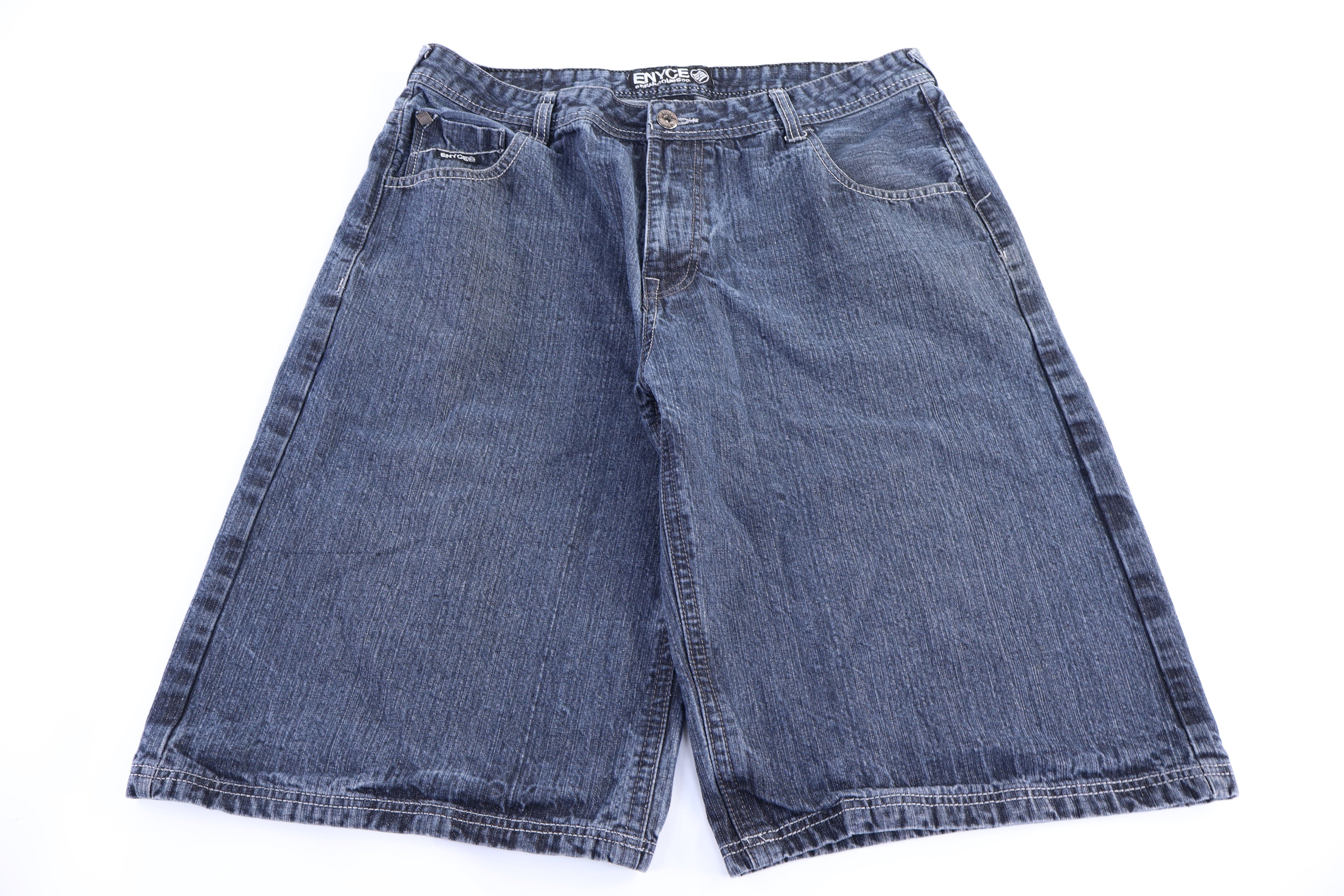 Enyce Dark Wash Denim Shorts