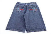 Enyce Dark Wash Denim Shorts