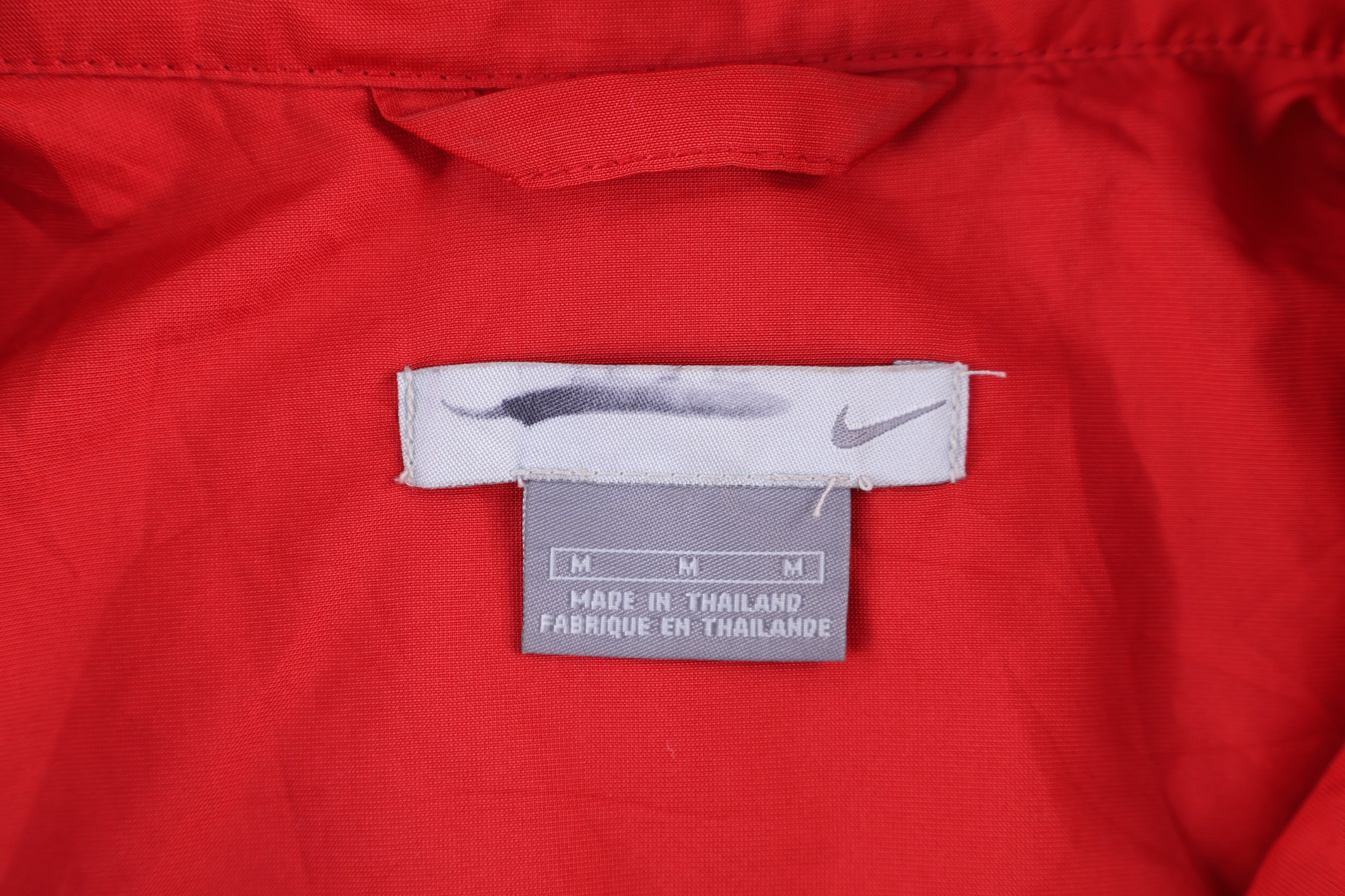 Vintage Nike Embroidered Logo Red & Black Full Zip Jacket