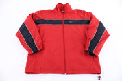 Vintage Nike Embroidered Logo Red & Black Full Zip Jacket