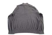 Polo Ralph Lauren Embroidered Logo Grey Quarter Zip Sweater