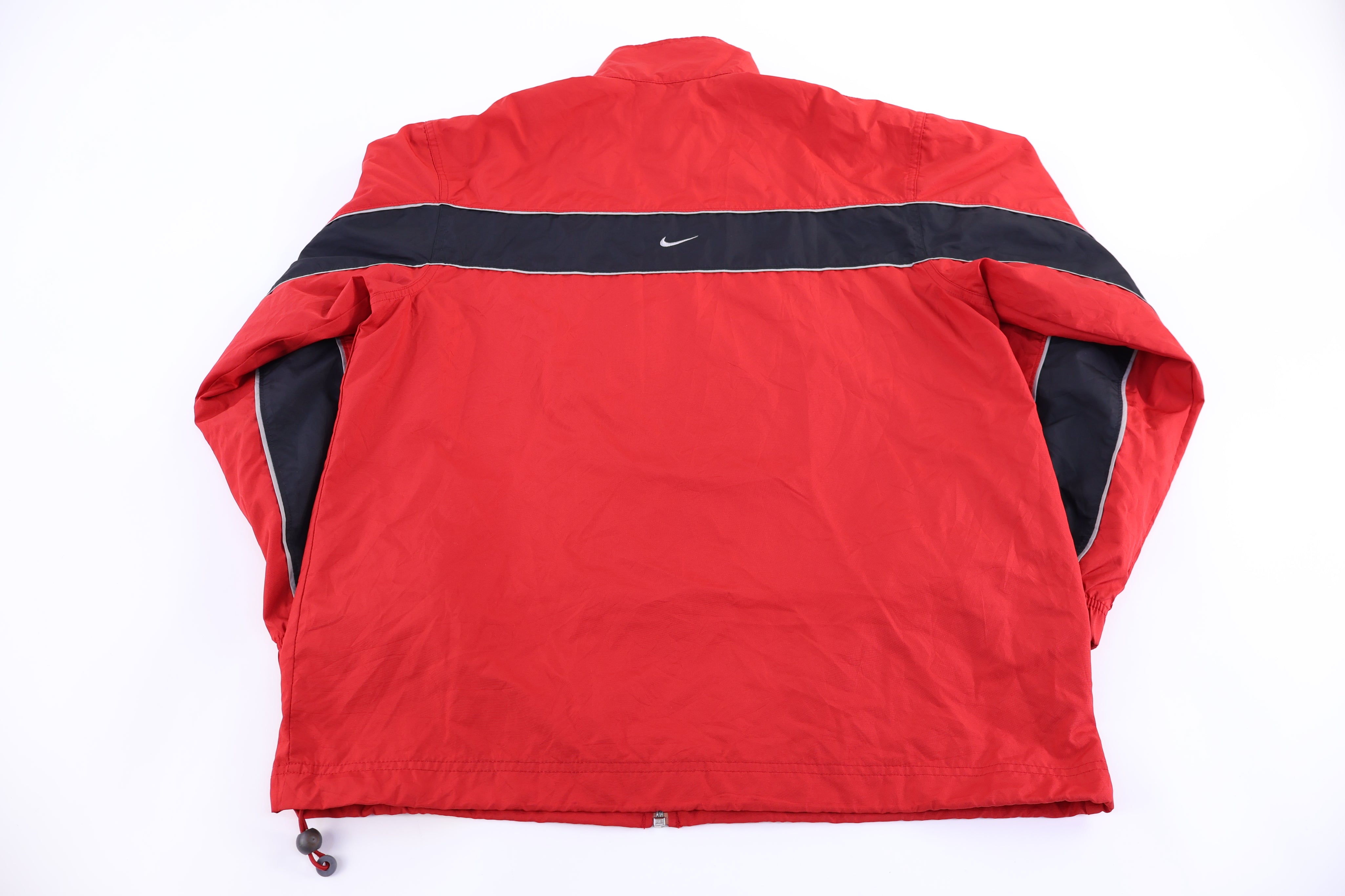 Vintage Nike Embroidered Logo Red & Black Full Zip Jacket