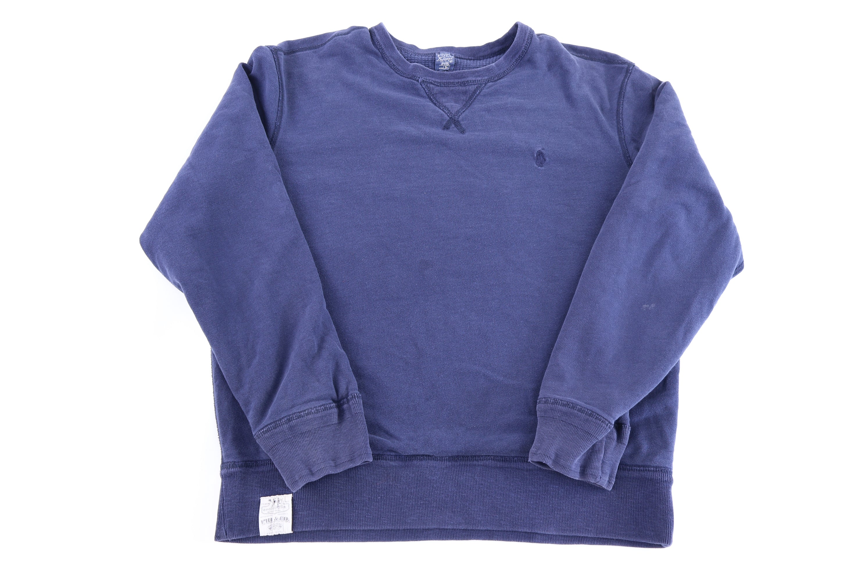 Polo Ralph Lauren Embroidered Logo Blue Pullover Sweater