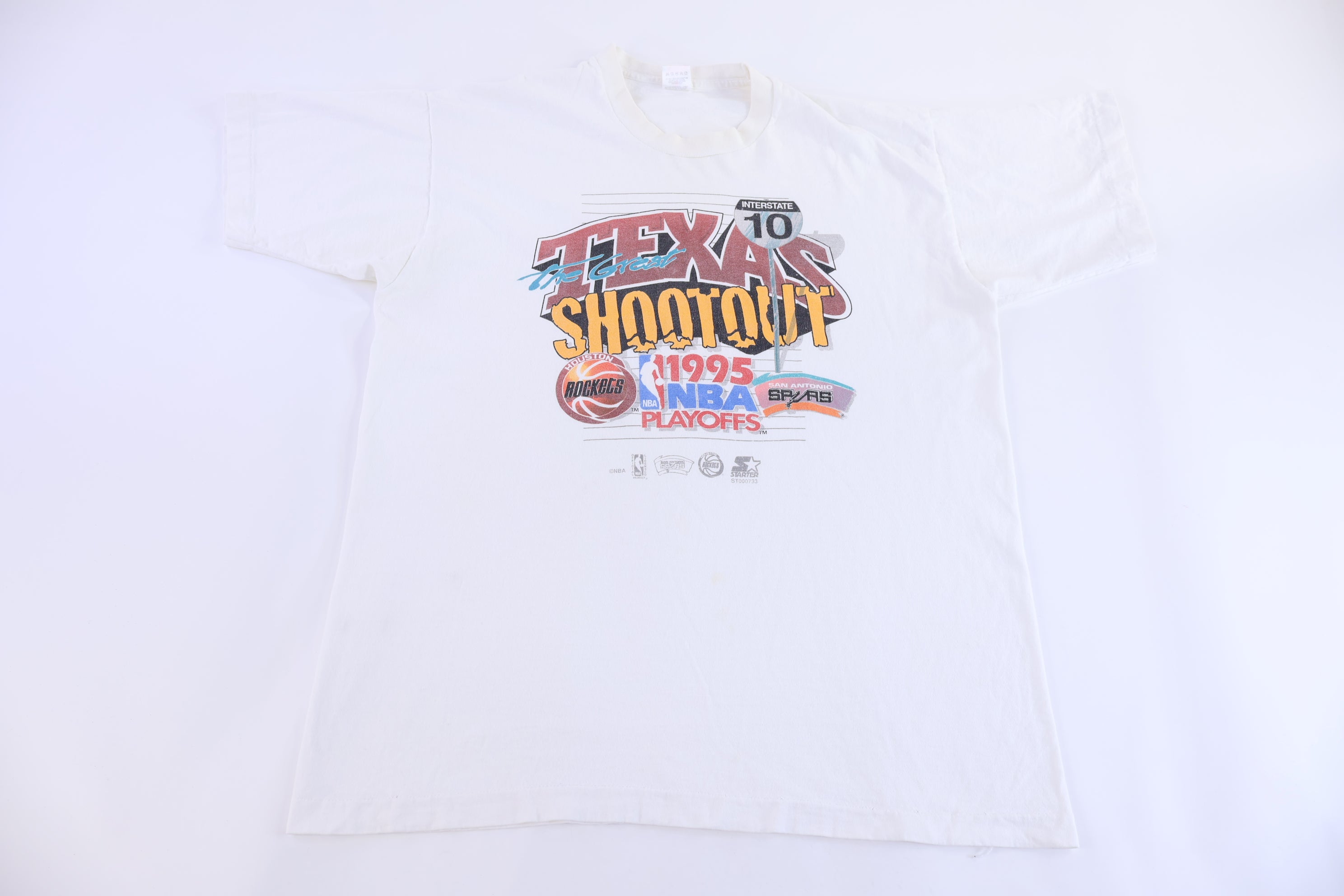 1995 Texas The Great Shootout Spurs Vs Rockets T-shirt
