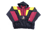 Vintage Starter Florida State Seminoles Half Zip Puffer Jacket