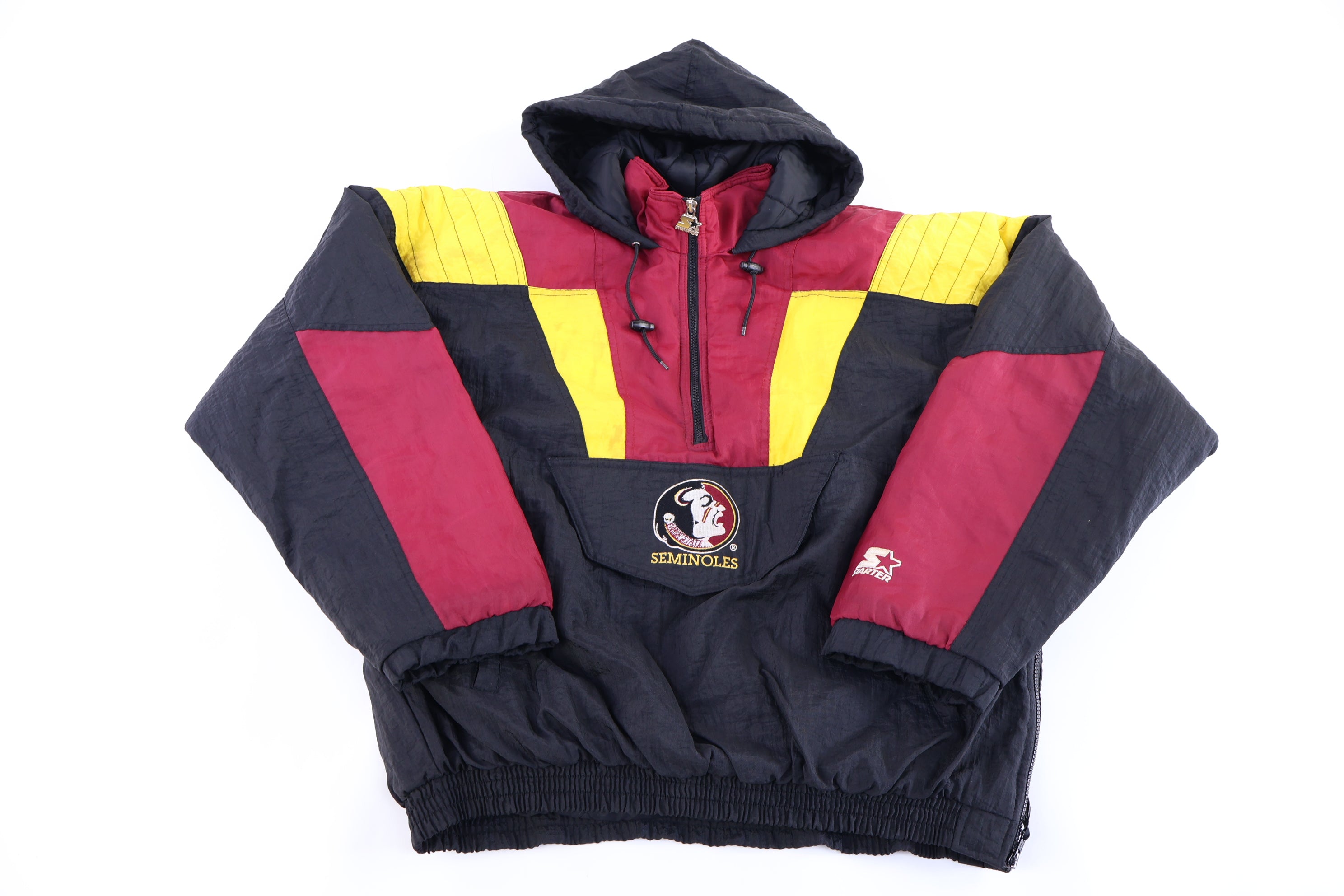 Vintage Starter Florida State Seminoles Half Zip Puffer Jacket
