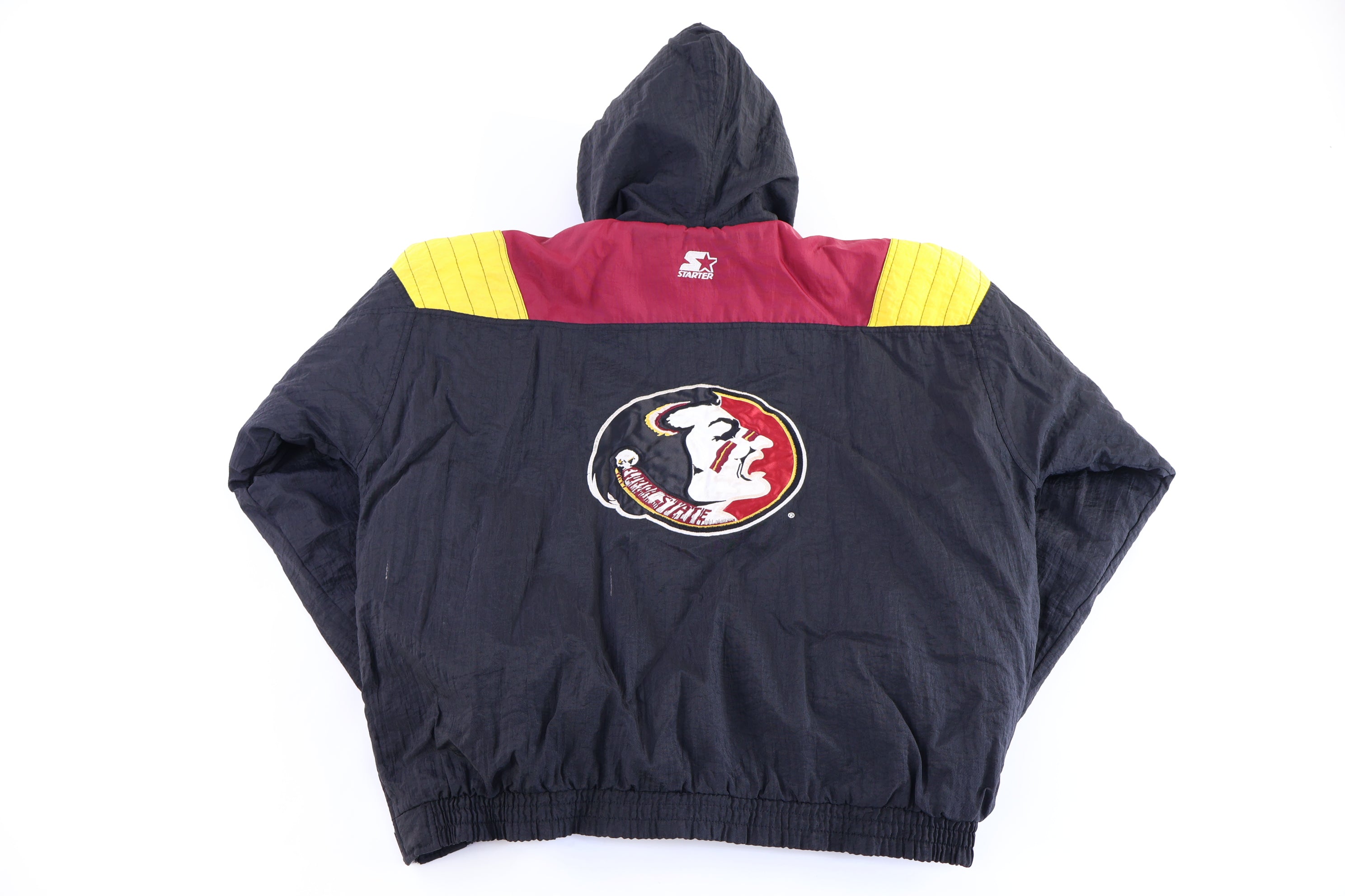 Vintage Starter Florida State Seminoles Half Zip Puffer Jacket