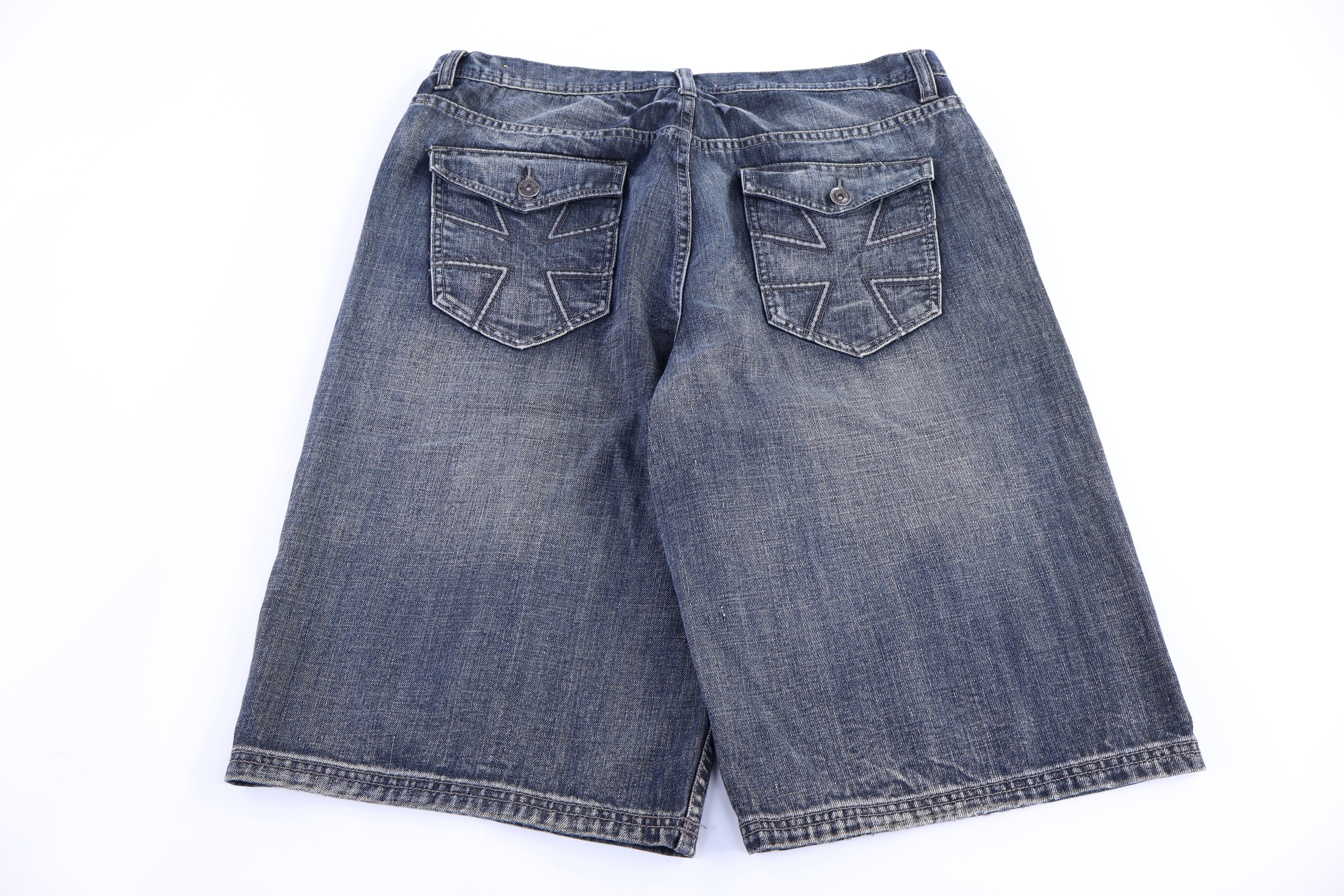 Route 66 Dark Wash Denim Shorts
