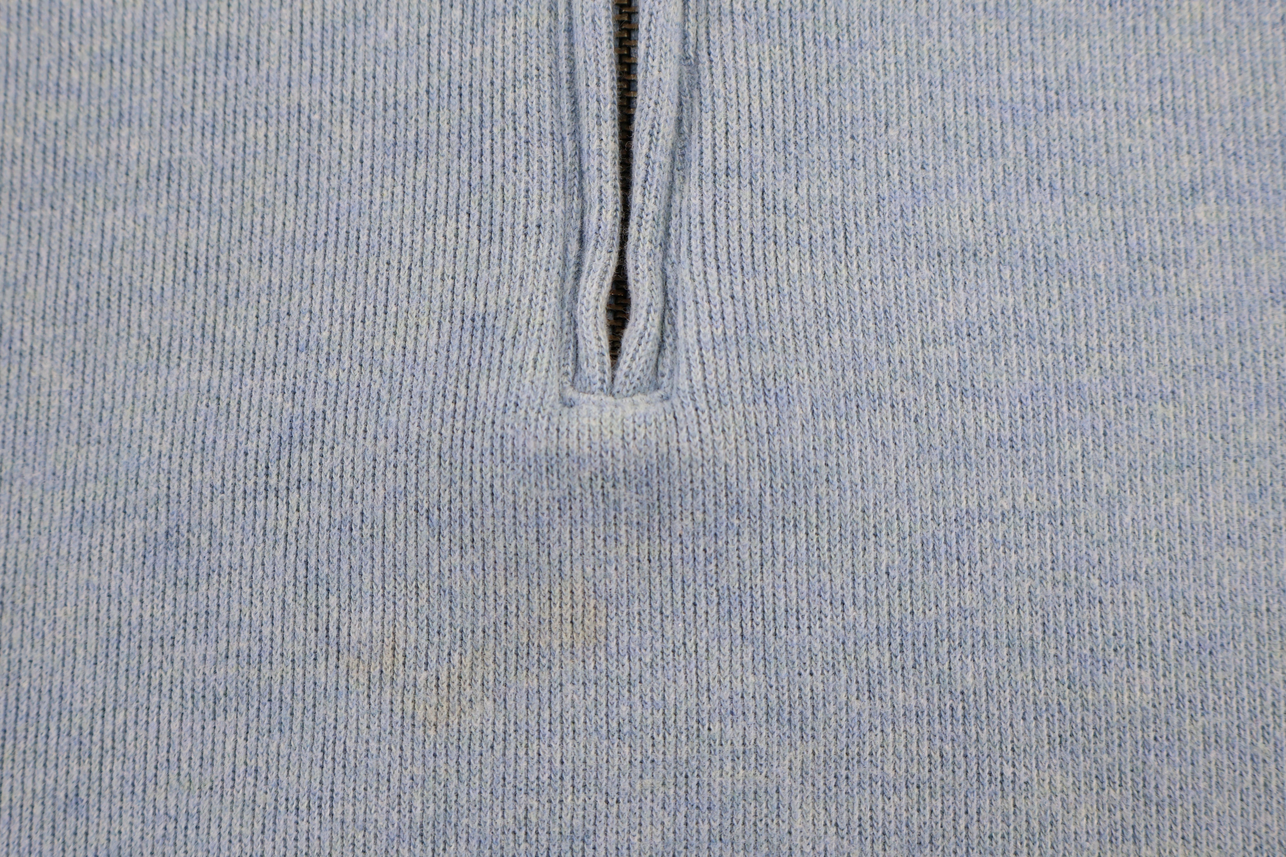 Polo by Ralph Lauren Embroidered Logo Blue Quarter Zip Sweater
