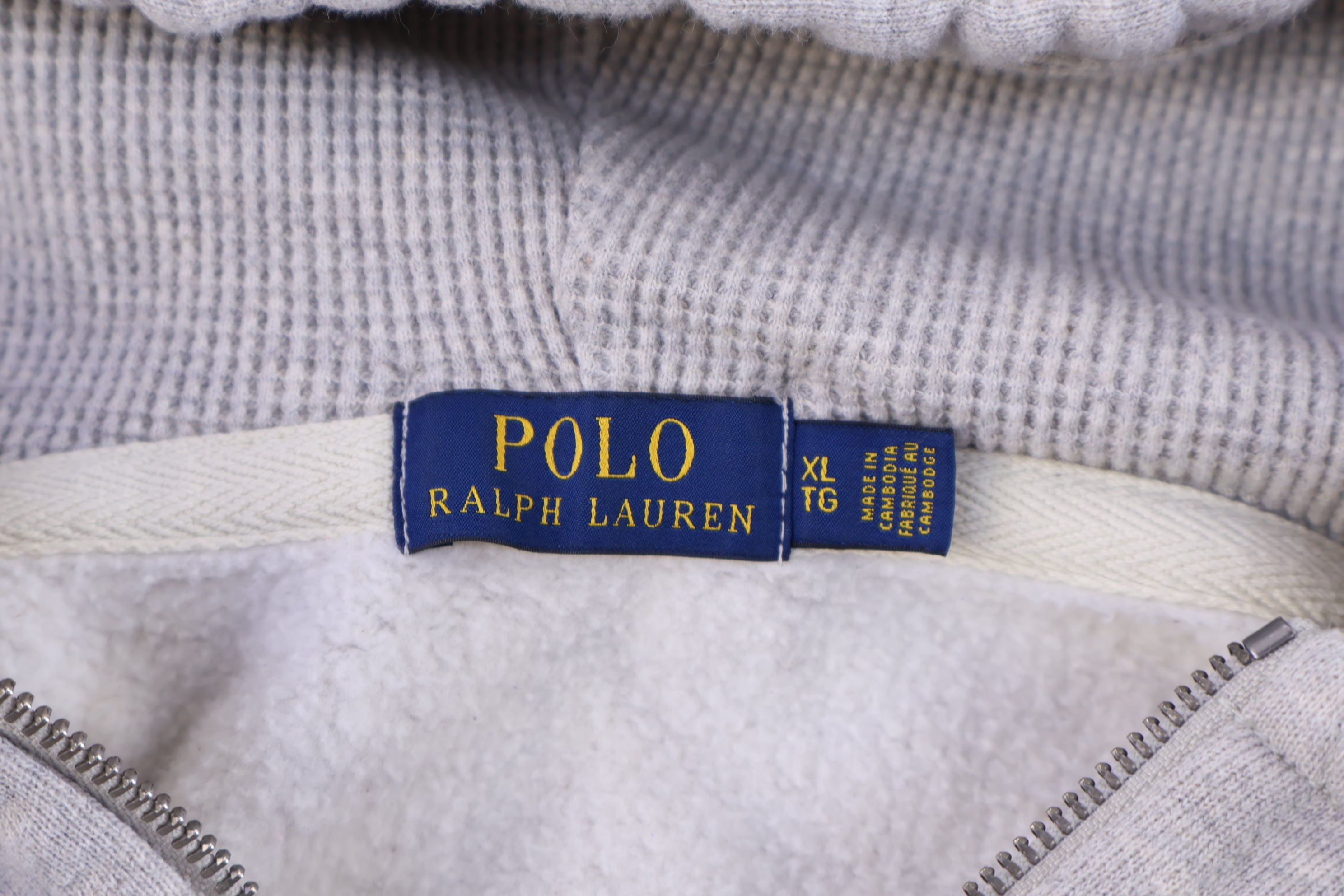 Polo Ralph Lauren Embroidered Logo Grey Full Zip Jacket