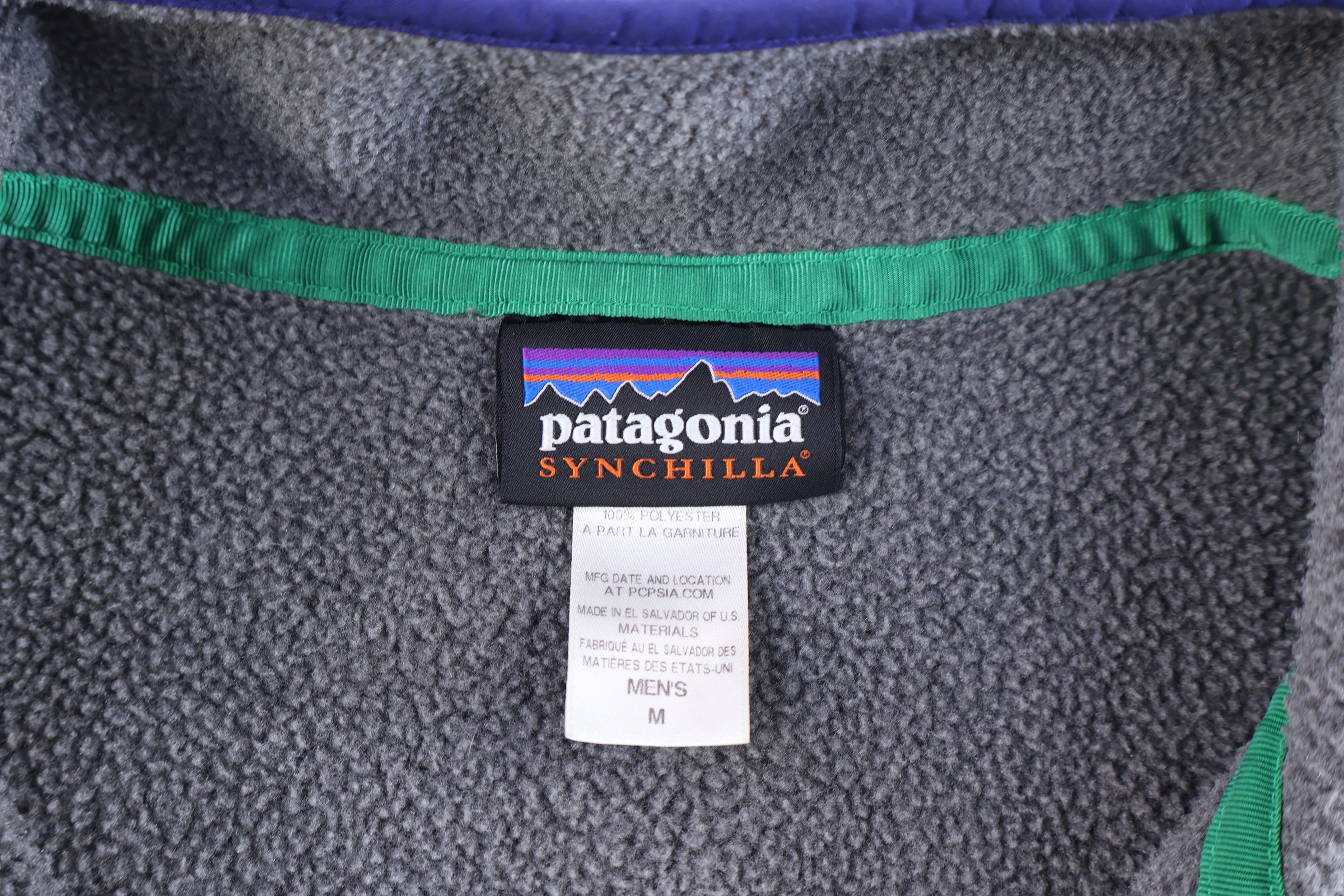 Patagonia Synchilla Logo Patch Snap-T Fleece Pullover