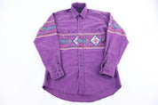 90's Wrangler Western Pattern LS Button Down
