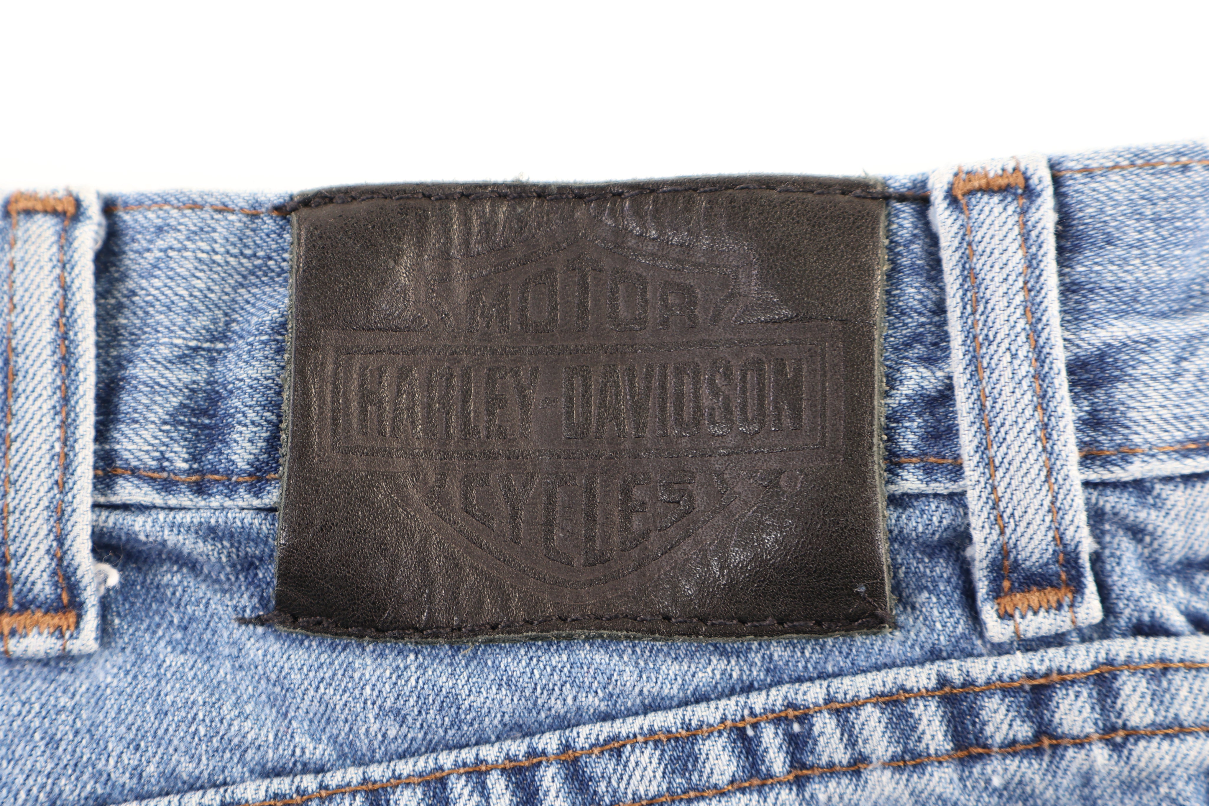 Harley Davidson Motorcycles Blue Denim Jeans