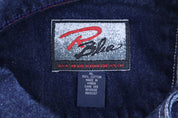 Y2K Raw Blue Rugged Wear Denim Jacket