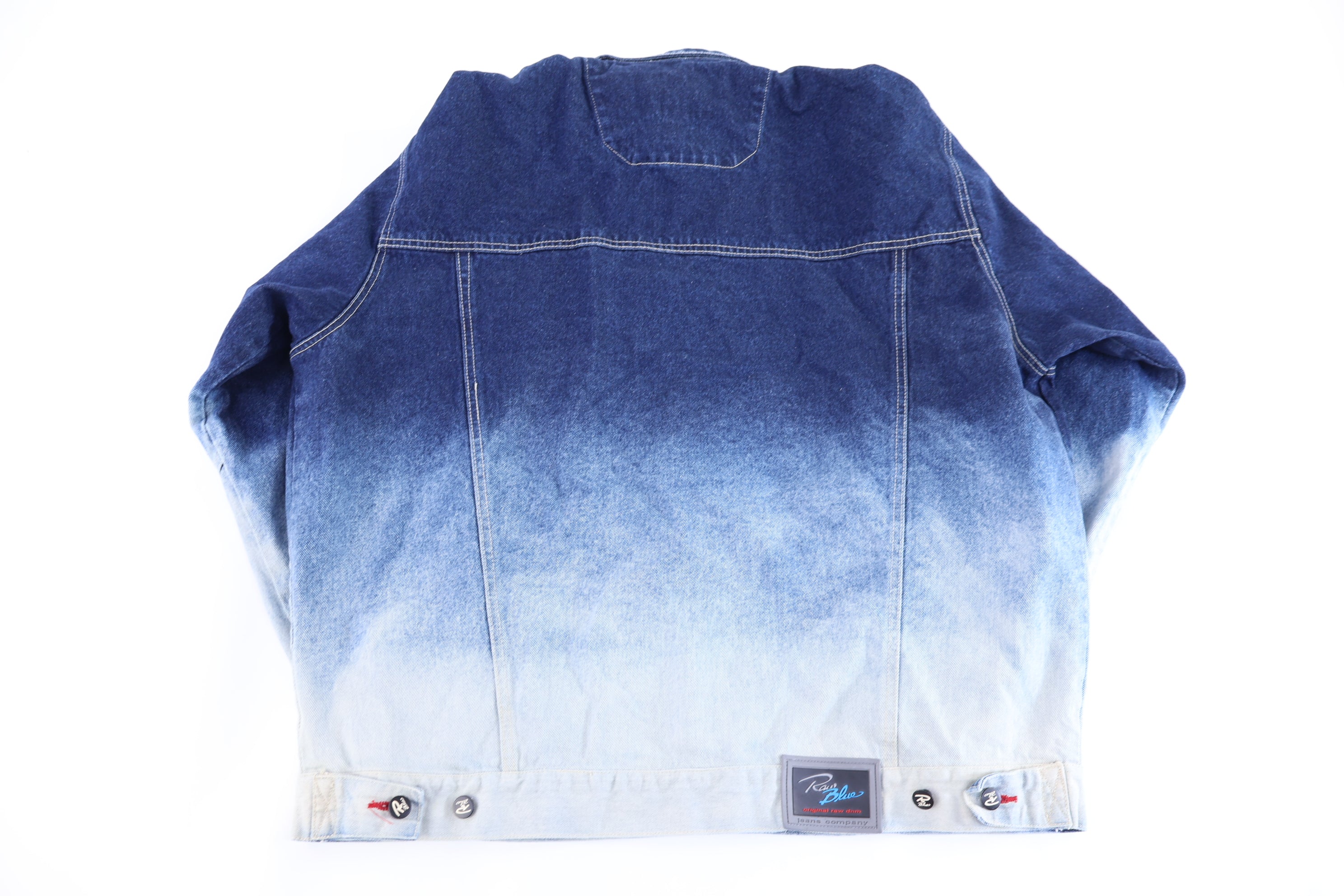 Y2K Raw Blue Rugged Wear Denim Jacket