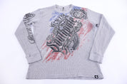 Y2K Southpole Grey Thermal LS T-shirt