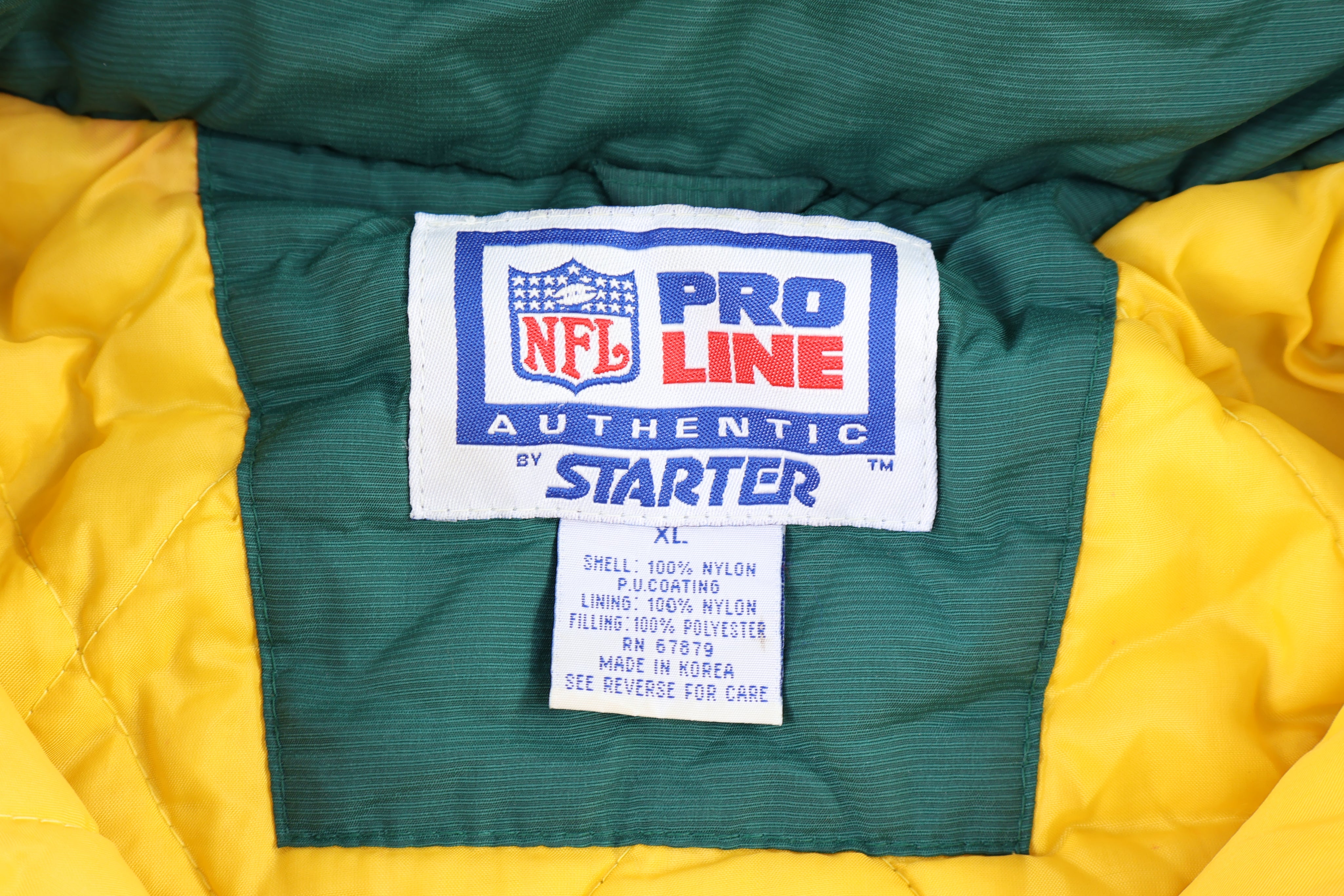 90's Starter Green Bay Football Puffer Jacket