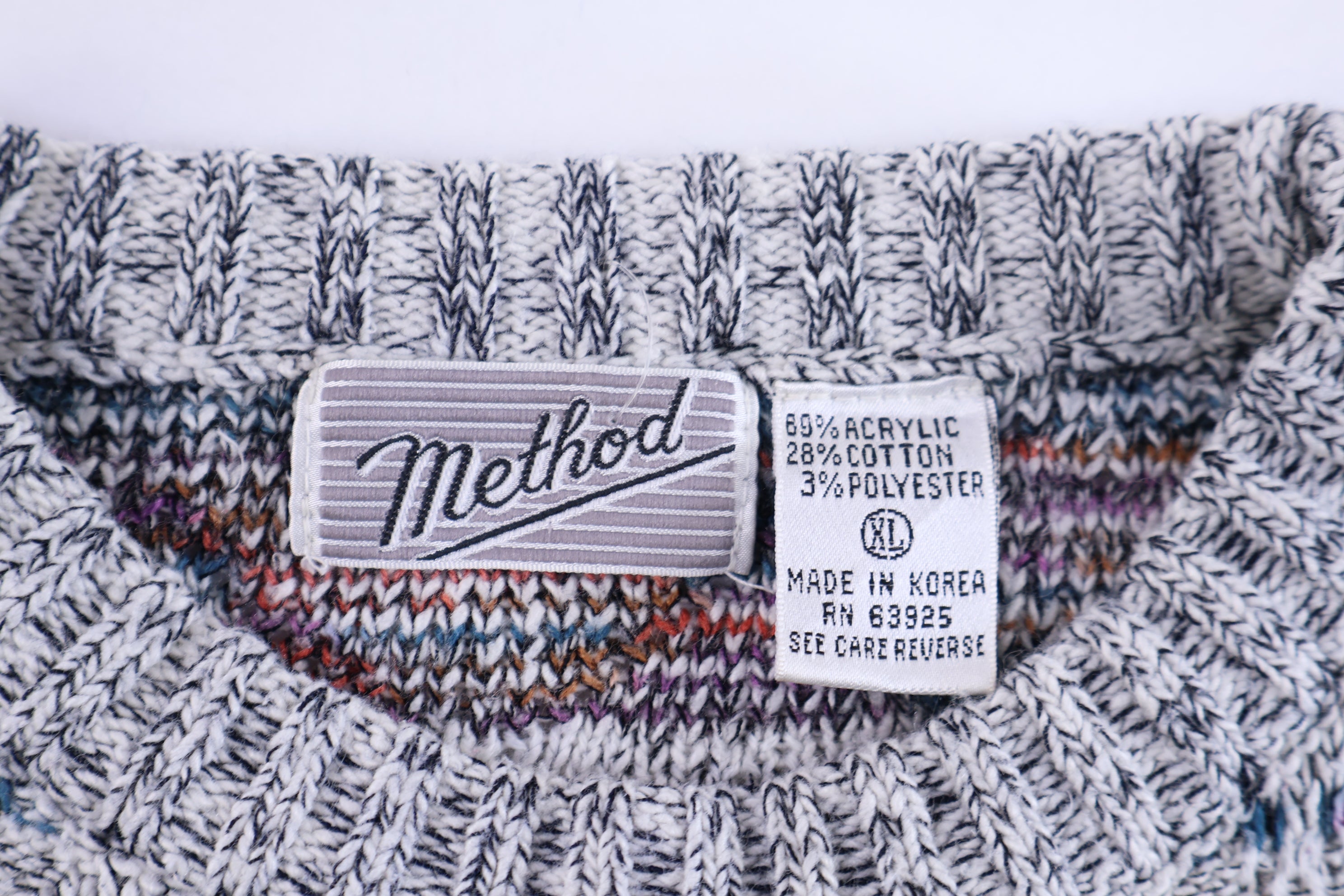 90's Method Multicolor Knit Sweater