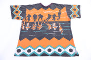 90's Miami Dolphins Football All Over Graphic T-shirt
