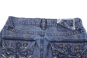 Vintage Original Cross Embroidered Denim Jeans