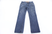Vintage Original Cross Embroidered Denim Jeans